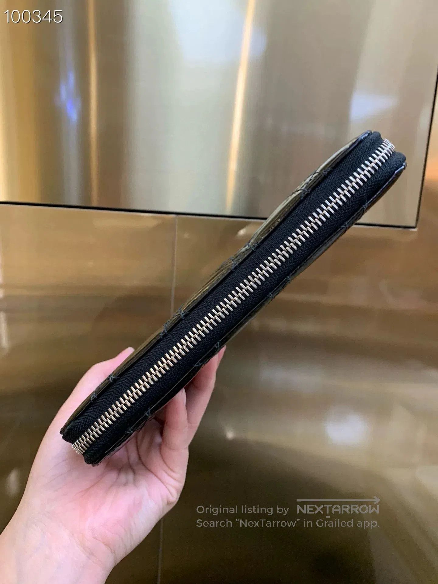 Dior DIOR Patent Leather Black Gold Wallet. Size ONE SIZE - 5 Thumbnail