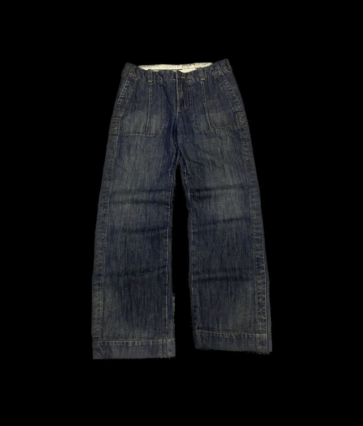 Calvin Klein × Vintage Sick☠️ CK Utility Baker Pants Jeans Loose 80s Size US 32 / EU 48 - 1 Thumbnail