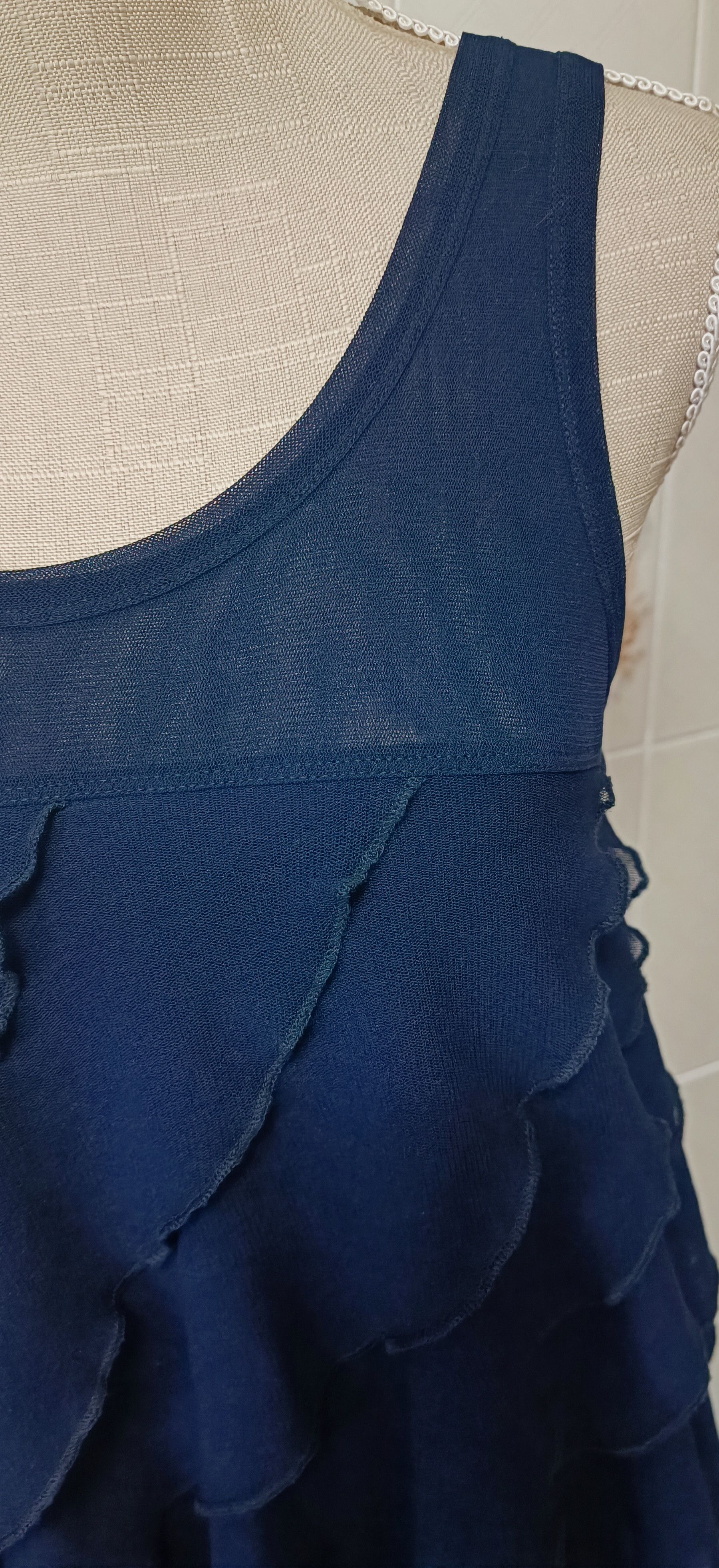 Jean Paul Gaultier 2000's _ Ruffles Tank dress Size L / US 10 / IT 46 - 24 Thumbnail
