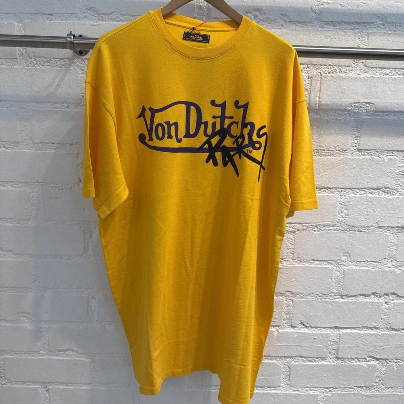Von Dutch Von Dutch Men's Logo Yellow T Shirt Size Xl Size US XL / EU 56 / 4 - 1 Thumbnail