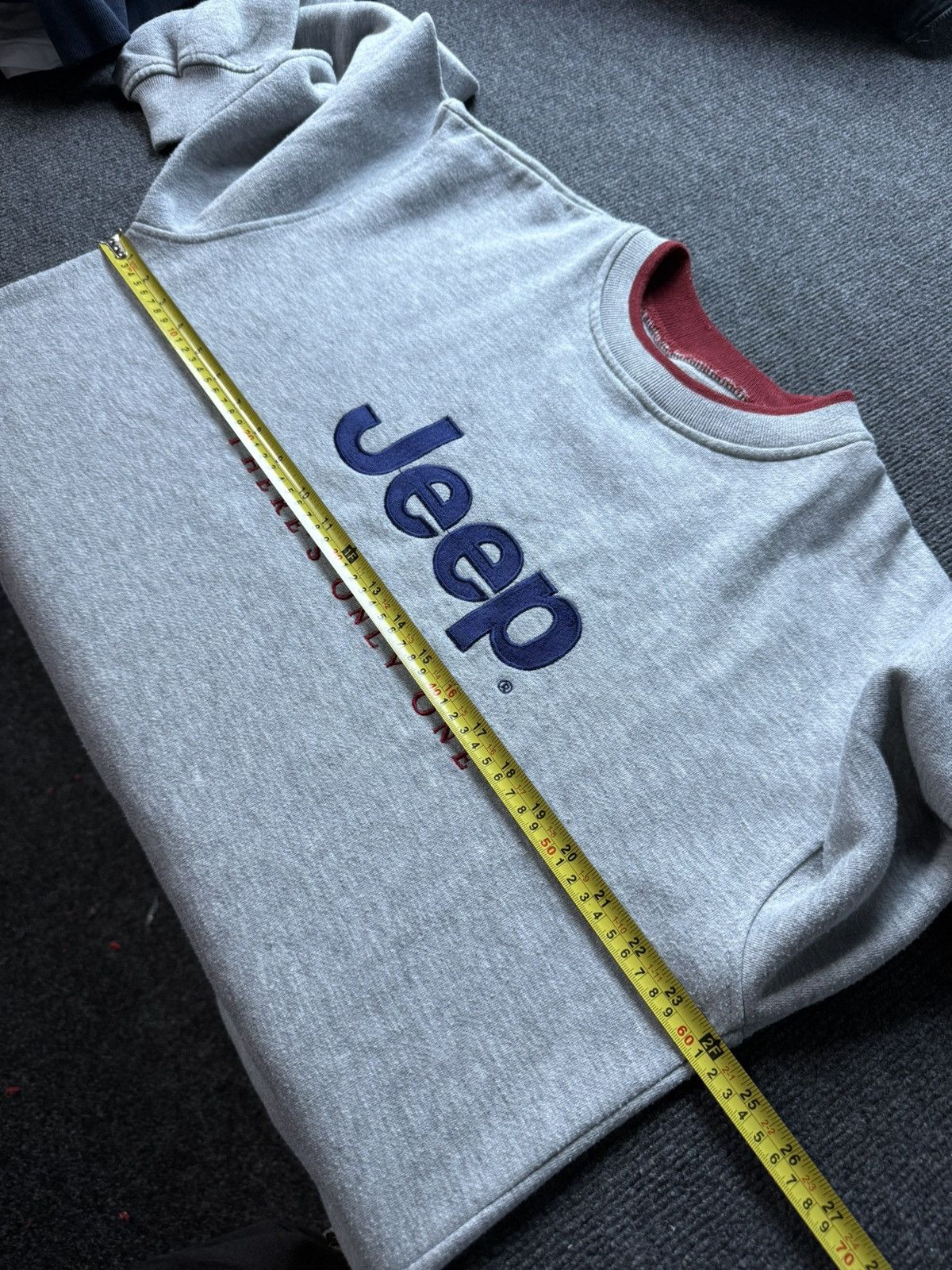 Jeep 00s Vintage Jeep Racing Logo Embroidered Crewneck Grey Size US M / EU 48-50 / 2 - 10 Thumbnail