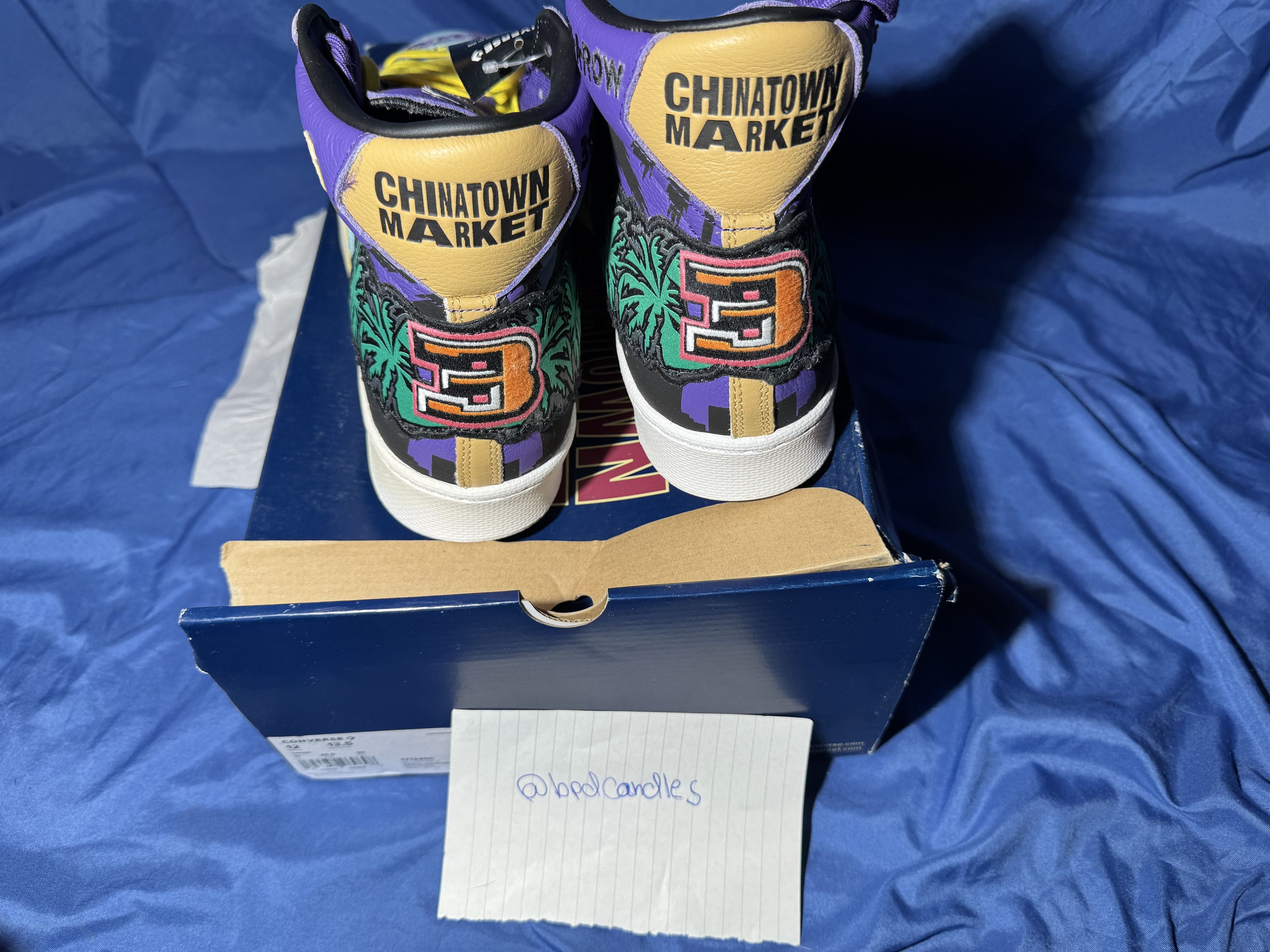 Market Converse × Jeff Hamilton × Market Lakers leather size 12 Size US 12 / EU 45 - 4 Thumbnail