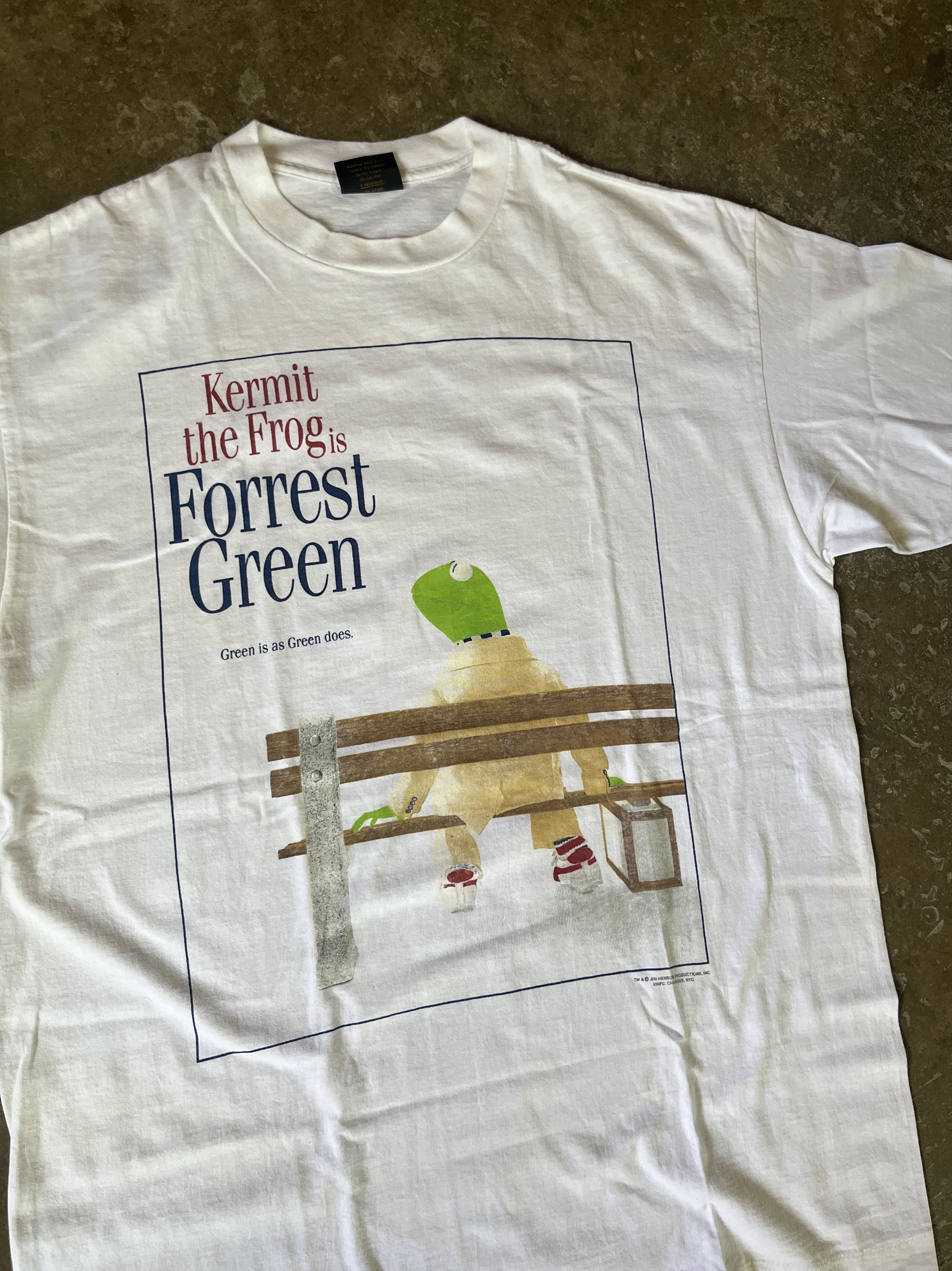 Cartoon Network × Changes × Vintage Kermit the Frog "Forrest Green" Gump Parody Size US XL / EU 56 / 4 - 2 Thumbnail