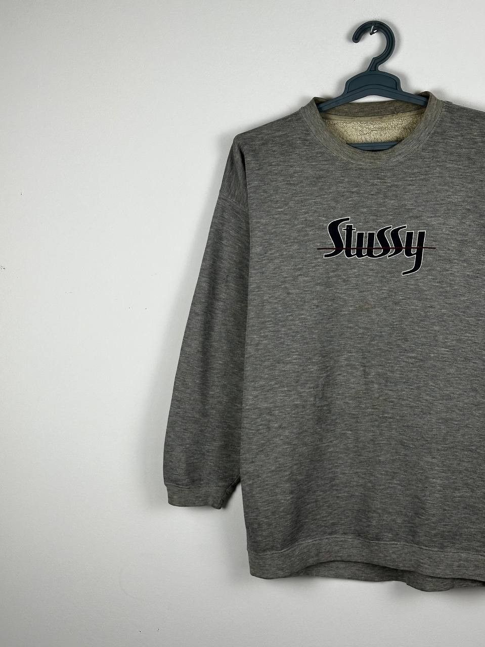 Stussy Stussy Vintage 90s Rare Grey Logo Sweatshirt Size US L / EU 52-54 / 3 - 2 Thumbnail