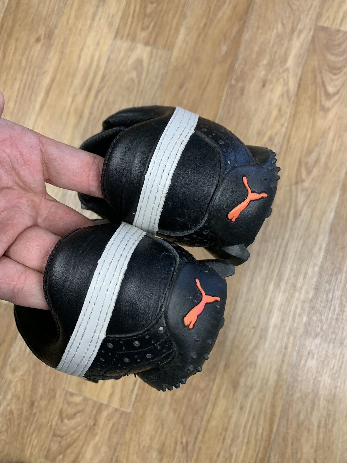Japanese Brand Puma Mostro Rare Clasic Derby Black Leather Archive Shoes Size US 8 / IT 38 - 10 Thumbnail