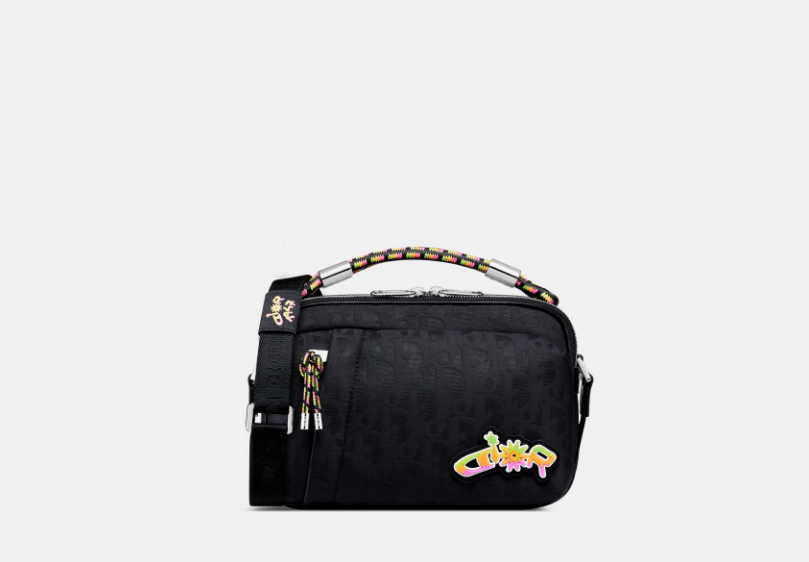 Dior o1w1db10426 1ESPO3 Size :OS/ Zipped Messenger Bag in Black Size ONE SIZE - 1 Thumbnail