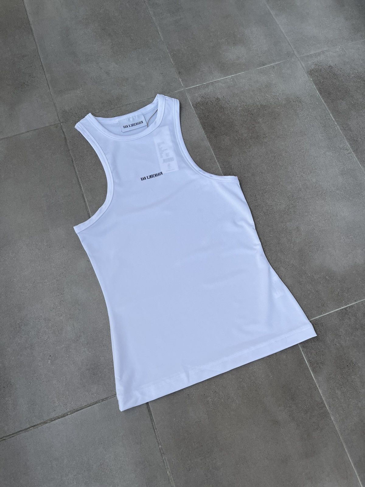 Han Kjobenhavn !DS! SS23 Han Kjobenhavn Logo Stretch White Racer Top Size US M / EU 48-50 / 2 - 9 Thumbnail