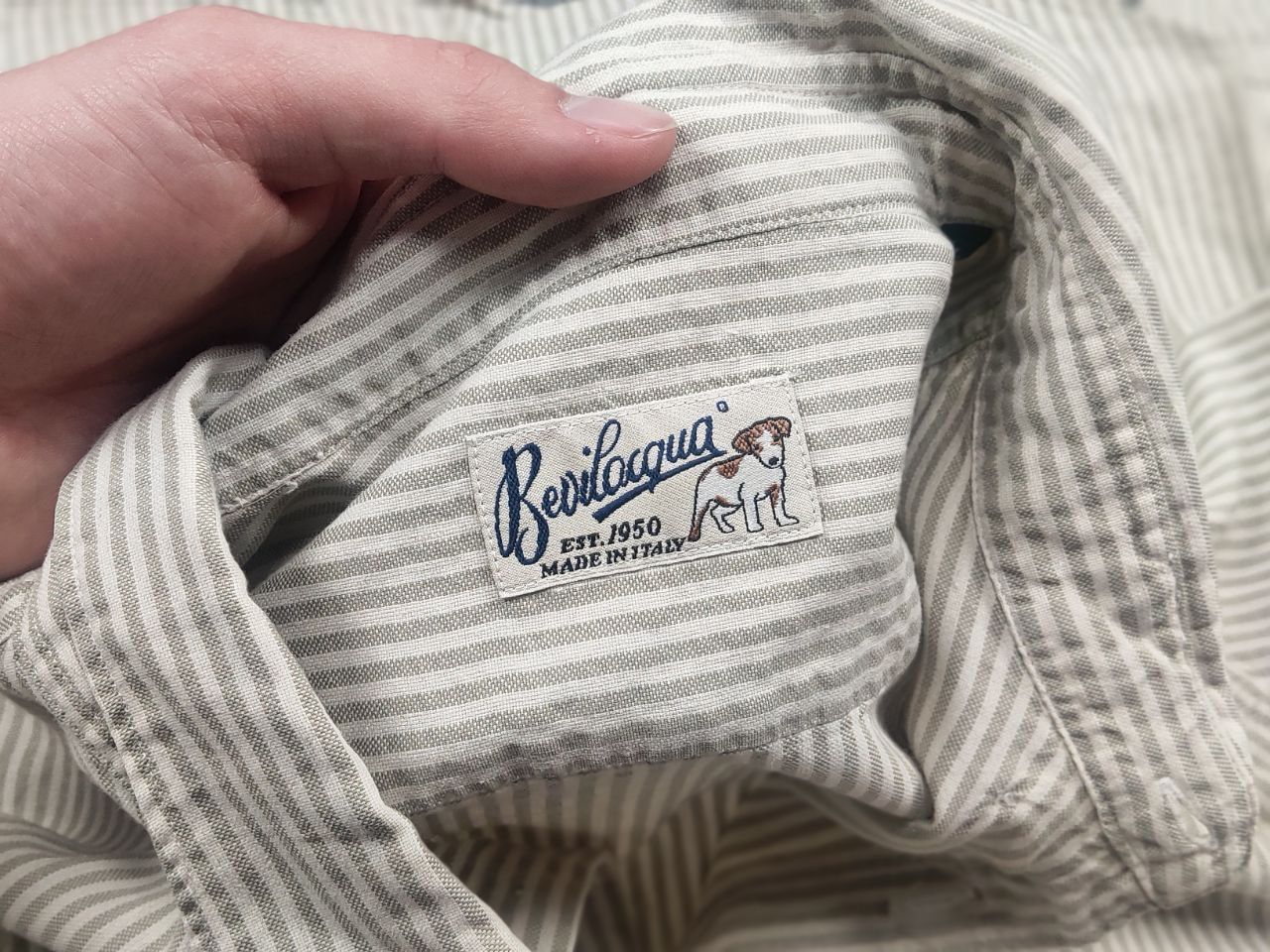 Bevilacqua Bevilacqua Italy Design Vintage casual striped button shirt Size US XL / EU 56 / 4 - 13 Thumbnail