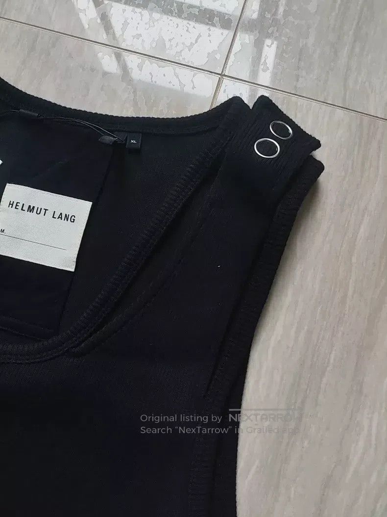 Helmut Lang HELMUT LANG Deconstructed Stretch Tank Top Size US XL / EU 56 / 4 - 3 Thumbnail