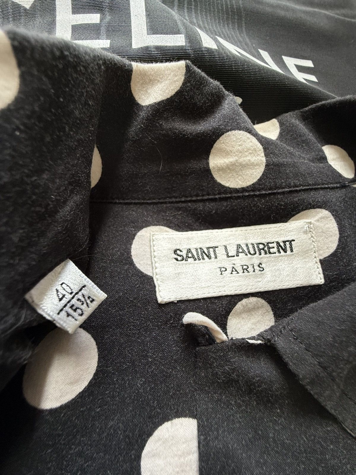 Saint Laurent Paris SS16 Saint Laurent polka dot Hawaiian shirt Hedi Slimane 40 Size US L / EU 52-54 / 3 - 19 Thumbnail