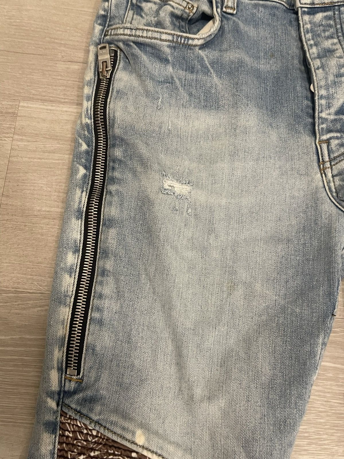 Amiri AMIRI MX2 Bandana Zip Knee Jeans Size US 34 / EU 50 - 5 Thumbnail