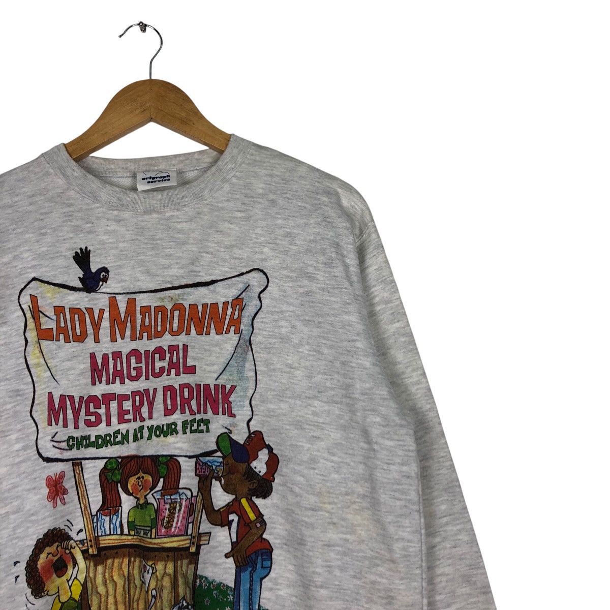 Japanese Brand × Vintage Vintage Lady Madonna Mystery Drink Sweatshirt Art Graphic Size US S / EU 44-46 / 1 - 5 Thumbnail