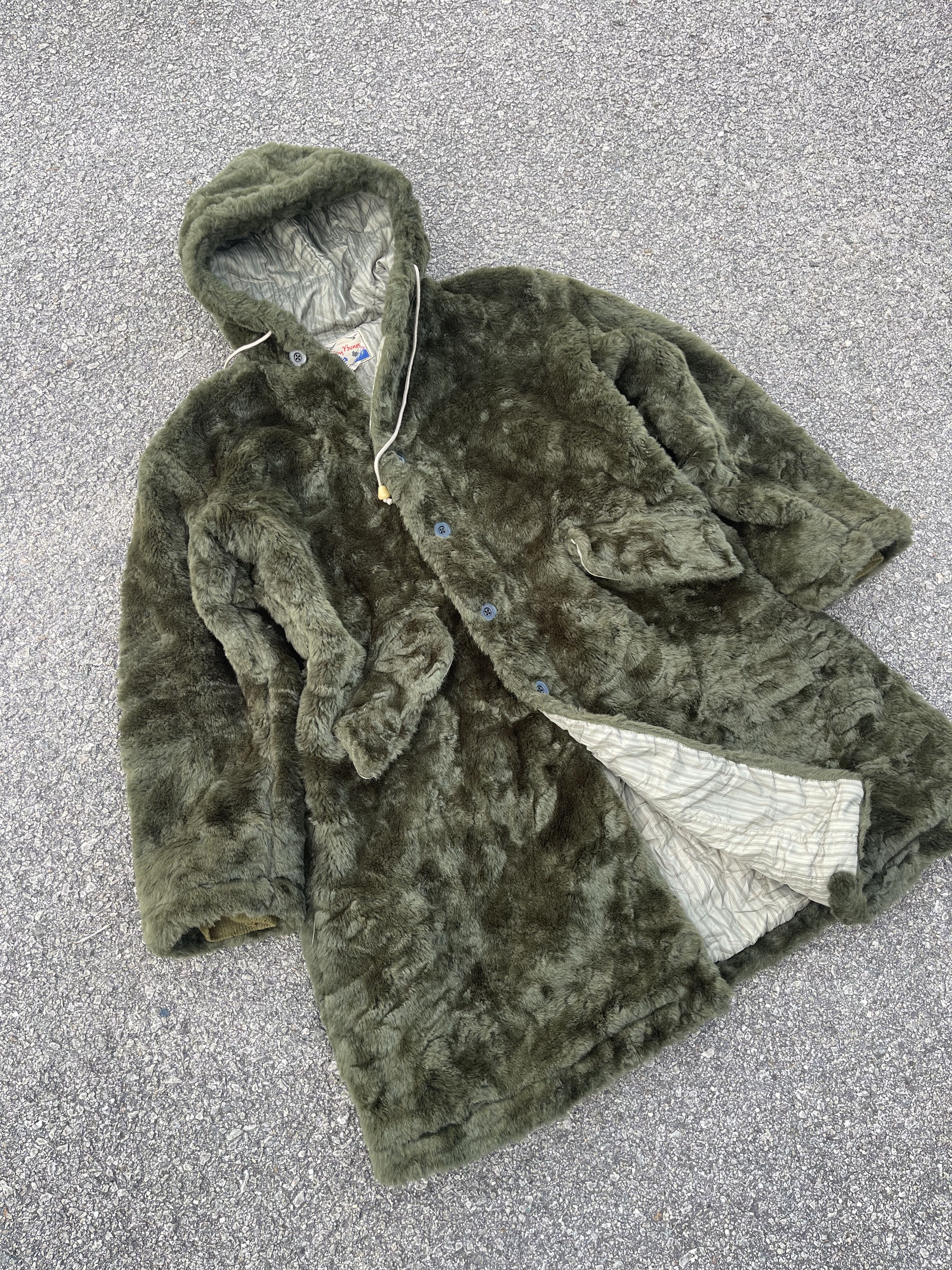 Dry Bones × If Six Was Nine × Sun Surf Vtg Dry Bones Heavy Fur Parka Green Jacket size L Size US L / EU 52-54 / 3 - 2 Thumbnail