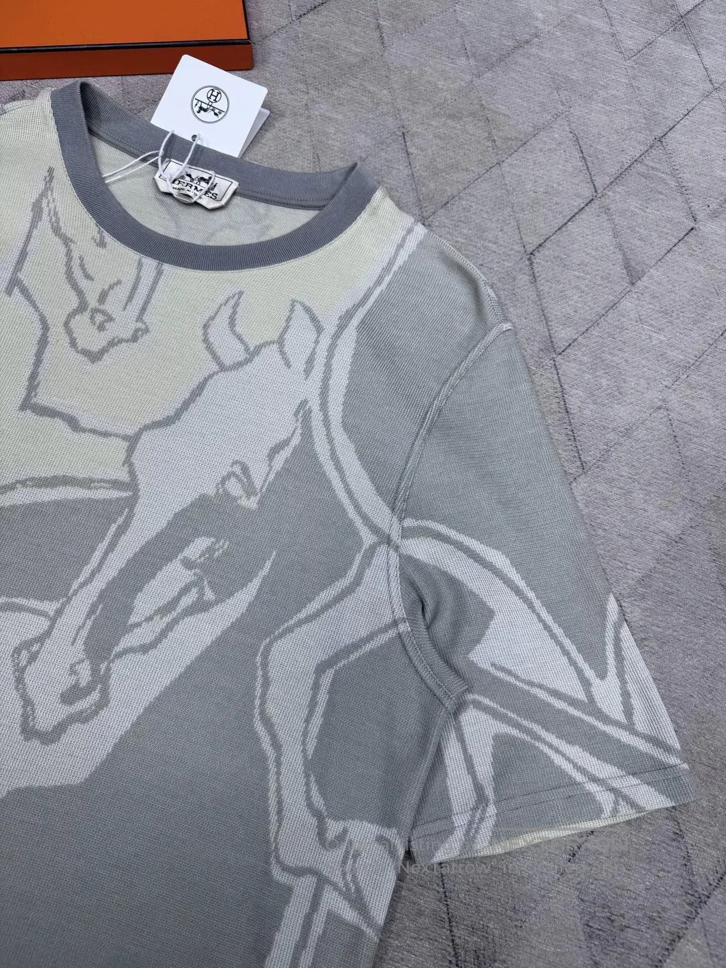 Hermes Hermes Spring Summer Horse Knit T-shirt. Size US M / EU 48-50 / 2 - 3 Thumbnail