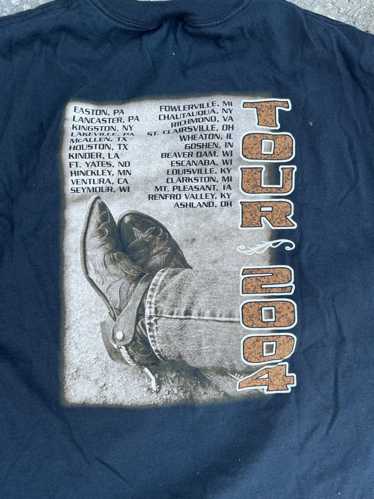 Vintage 2004 Vintage Randy Travis Tour Shirt Size US XXL / EU 58 / 5 - 7 Thumbnail