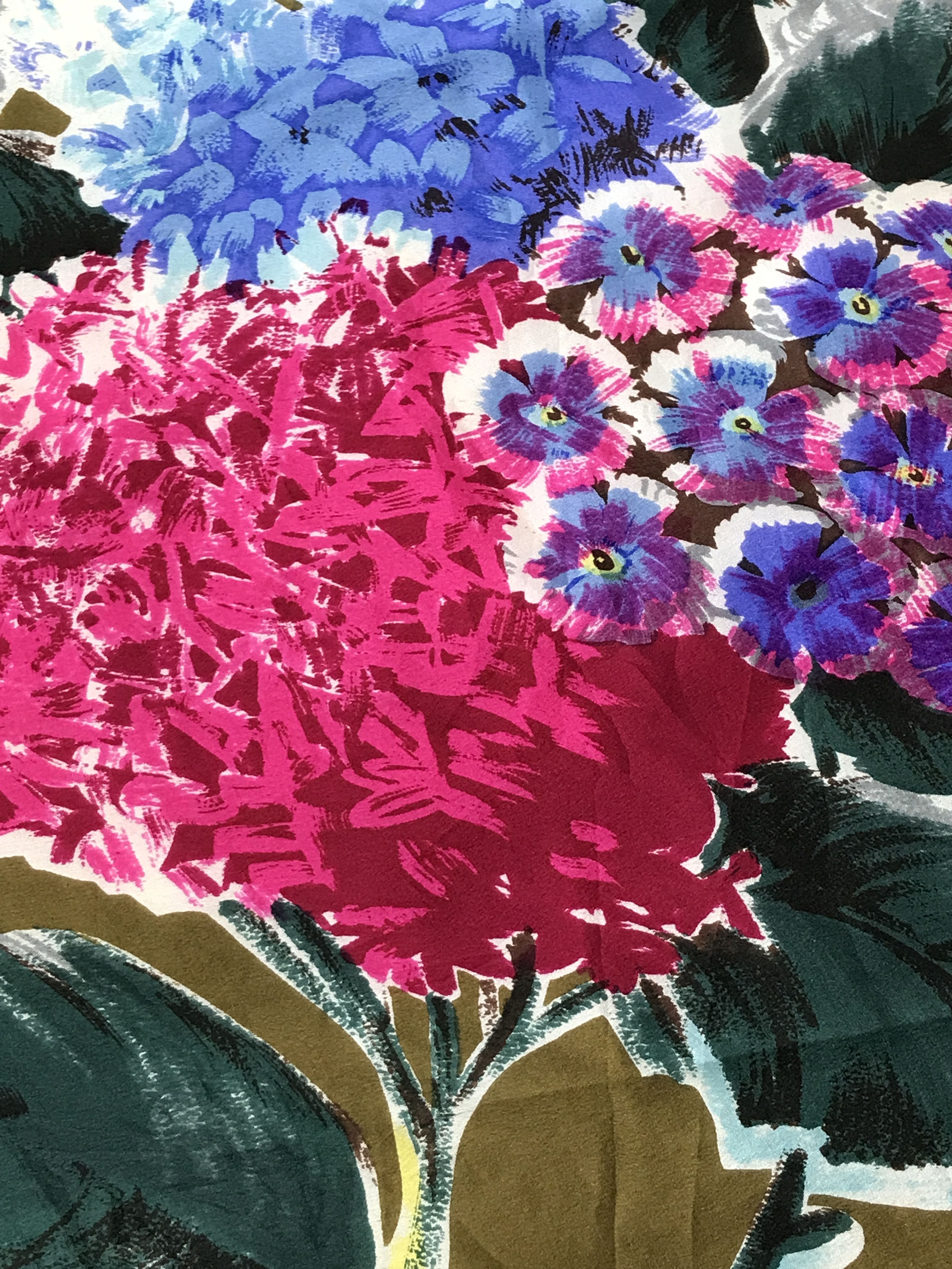 Vintage Kenzo Floral Silk Scarf