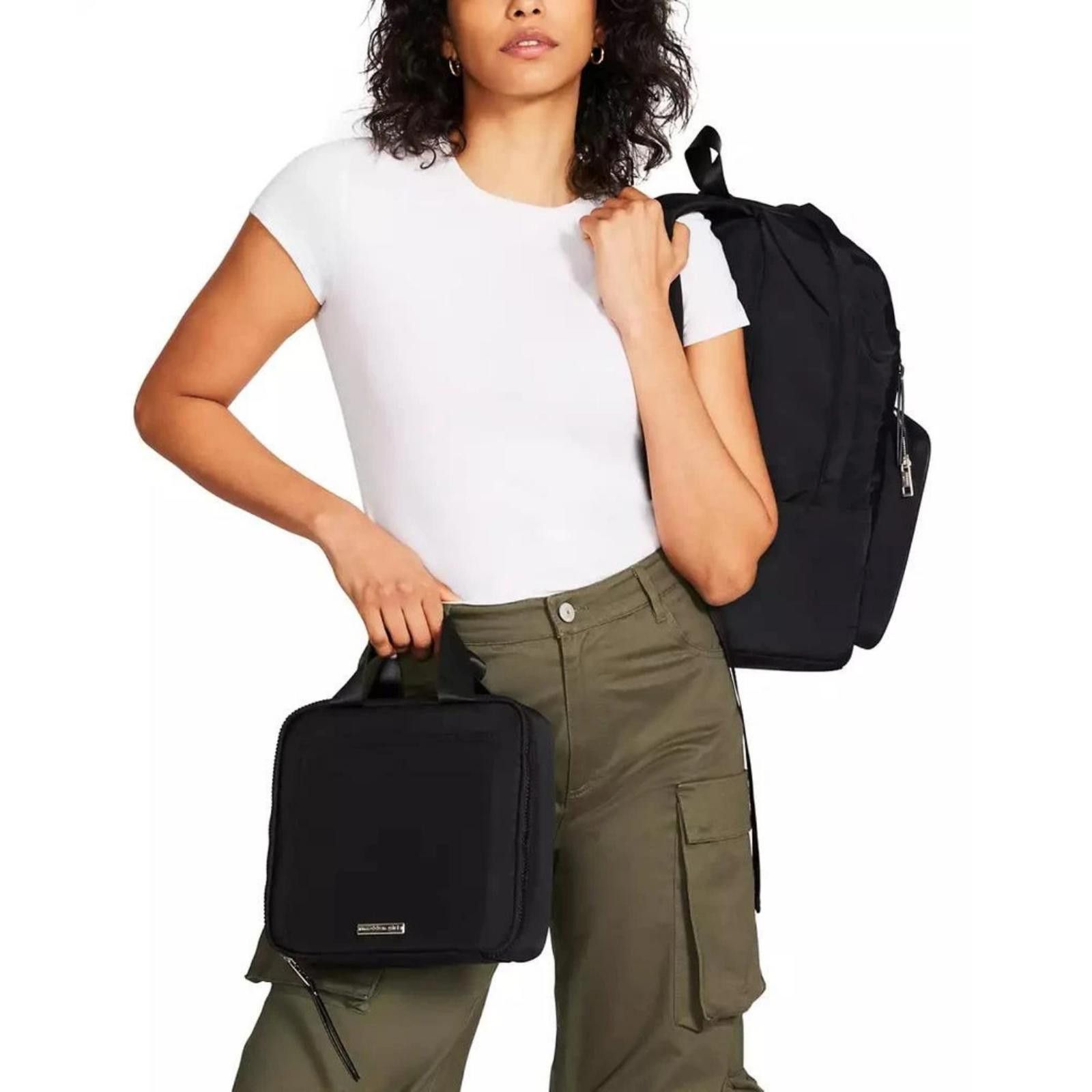 Other Madden Girl Nylon Backpack with Matching Lunch Box – Black Size ONE SIZE - 4 Thumbnail