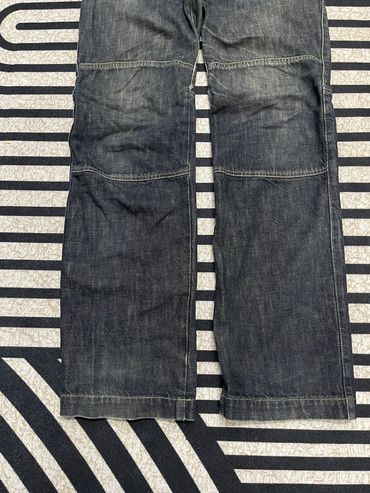 Marithe + Francois Girbaud 2000s MARITHE FRANCOIS GIRBAUD CURVED SIDEBONE JEANS RARE Size US 31 - 4 Thumbnail