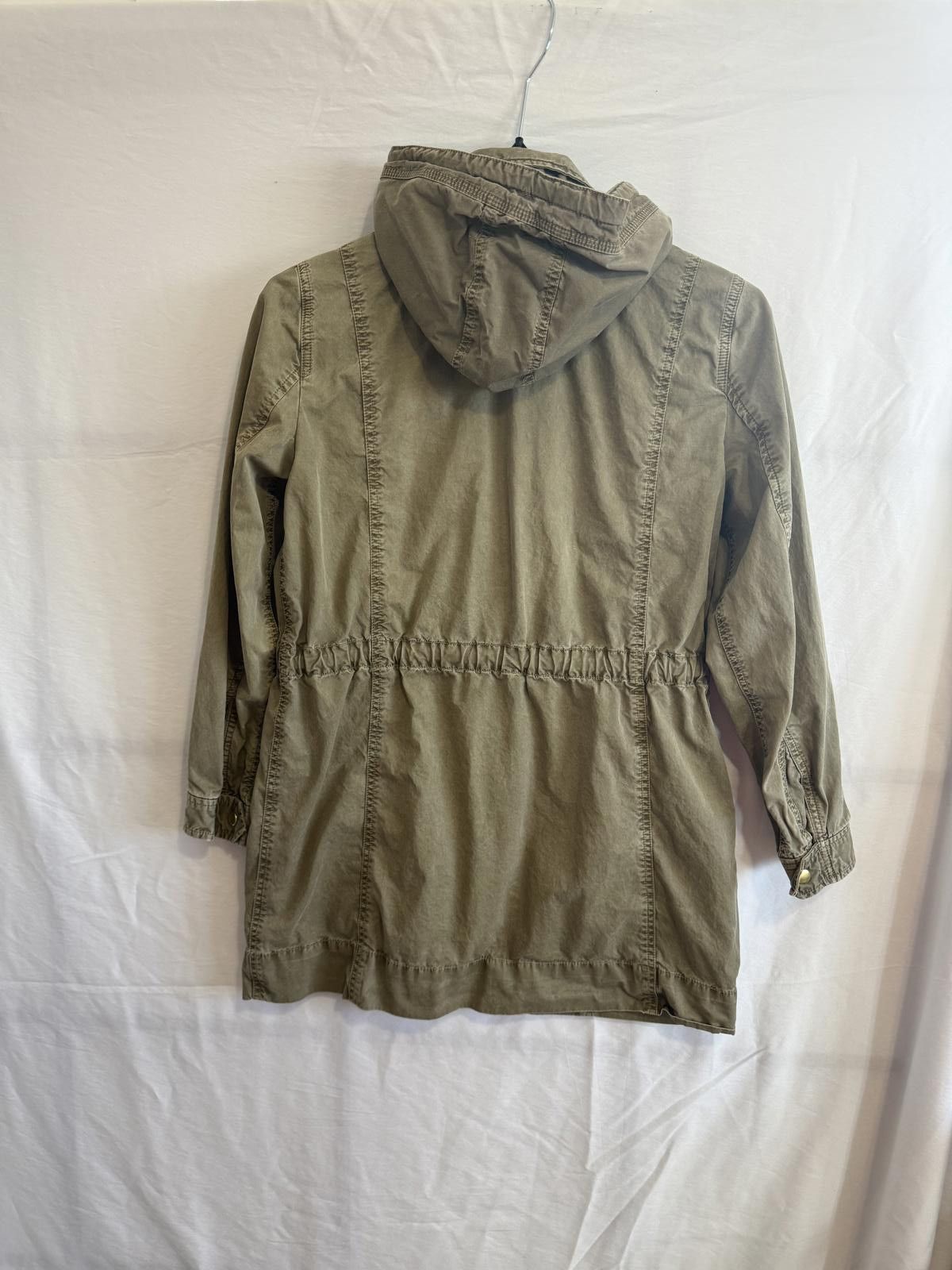 J.Crew J.Crew Olive Green Utility Anorak Jacket with Hood Sz Small Size S / US 4 / IT 40 - 3 Thumbnail
