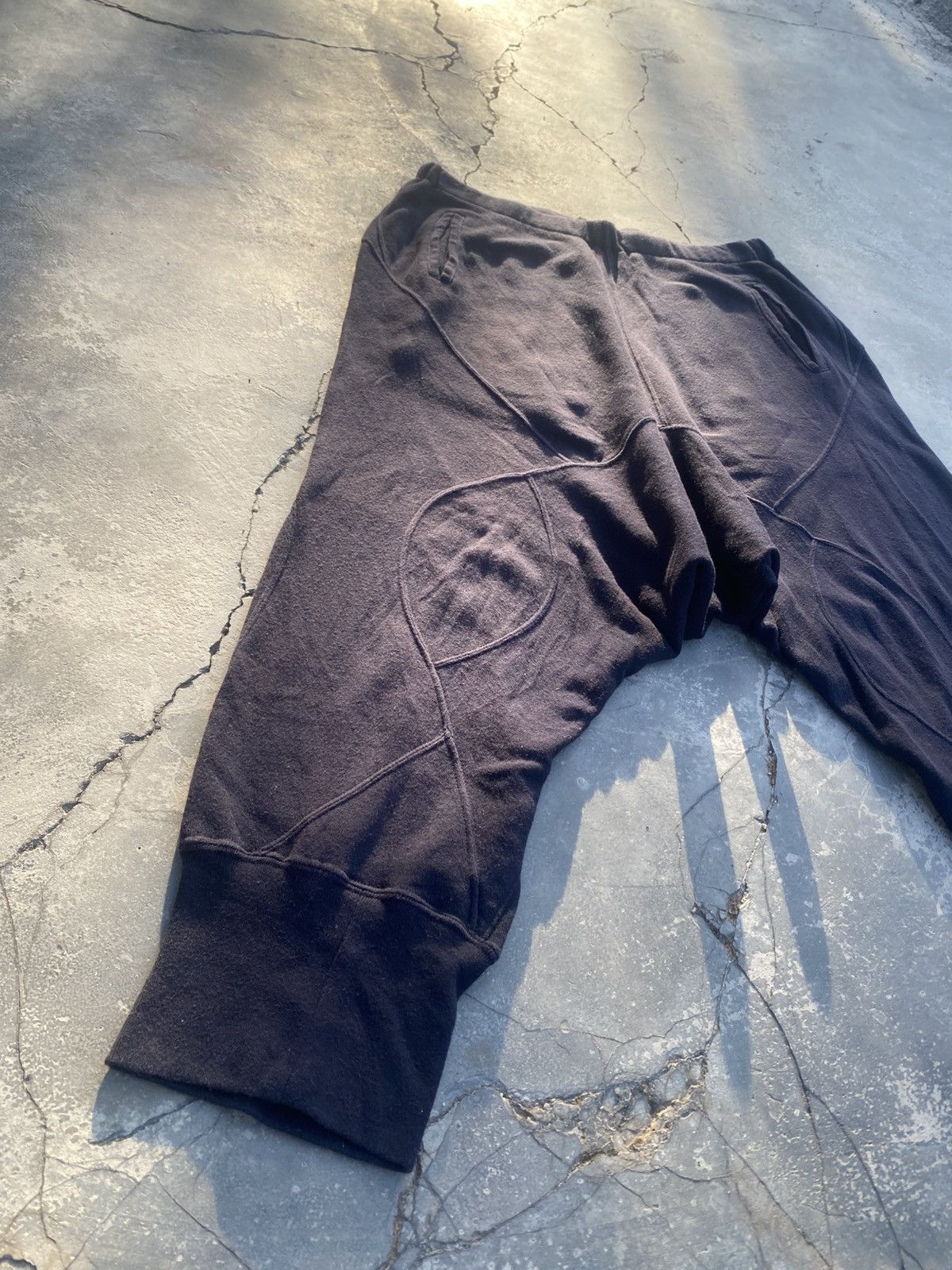 CABANE de ZUCCa Cabane de Zucca (Issey Miyake) Drop Crotch Cotton Sweatpants Size US 32 / EU 48 - 2 Thumbnail