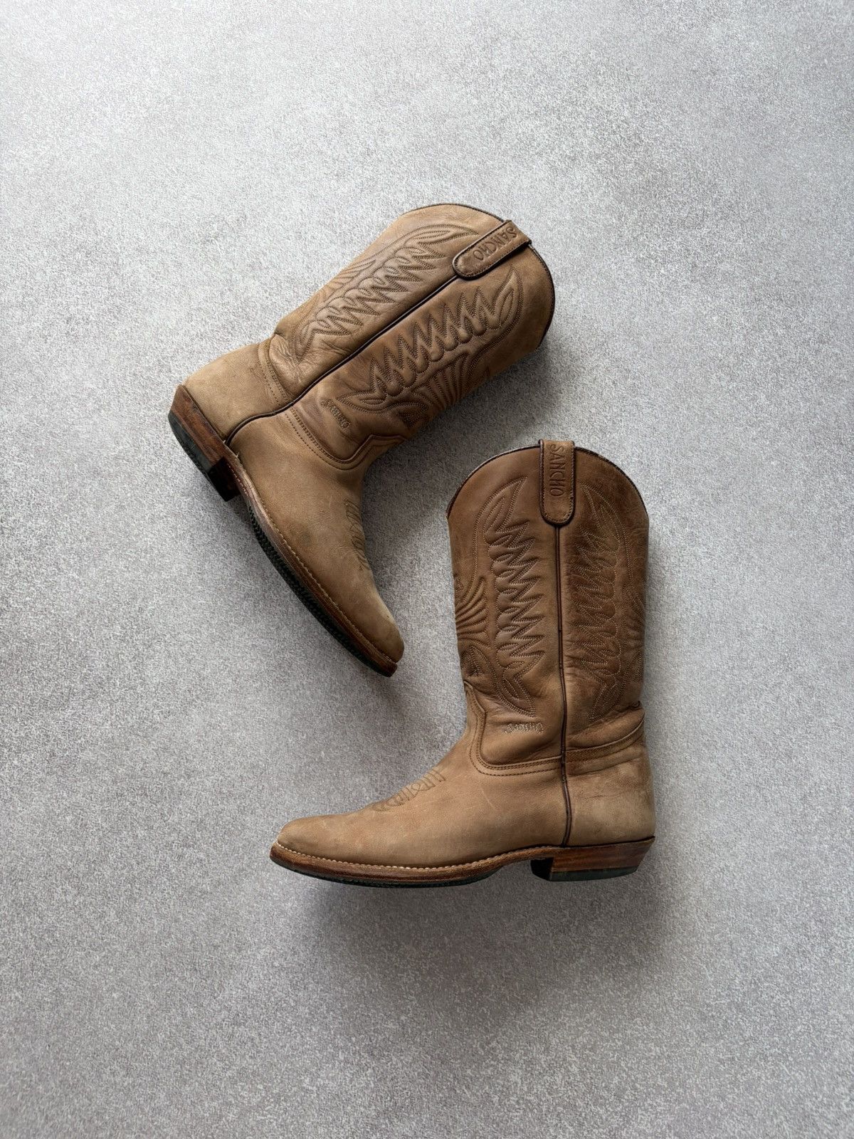 Sancho Boots Vintage Sancho Western Cowboy Leather Brown Boots Size 39 Size US 8 / IT 38 - 4 Thumbnail