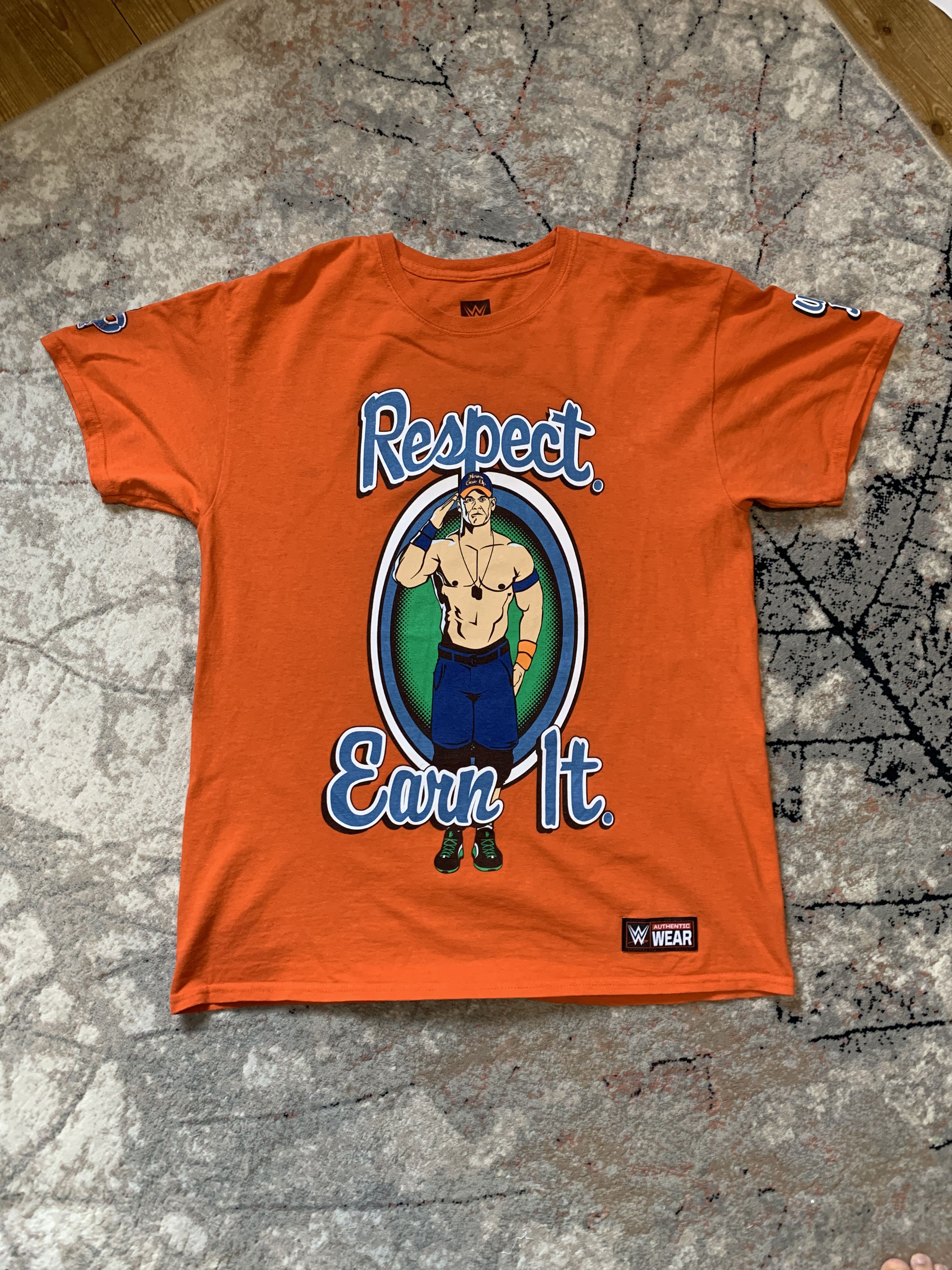 WWE × WWF WWE John Cena Respect Earn It Tee Size US L / EU 52-54 / 3 - 2 Thumbnail