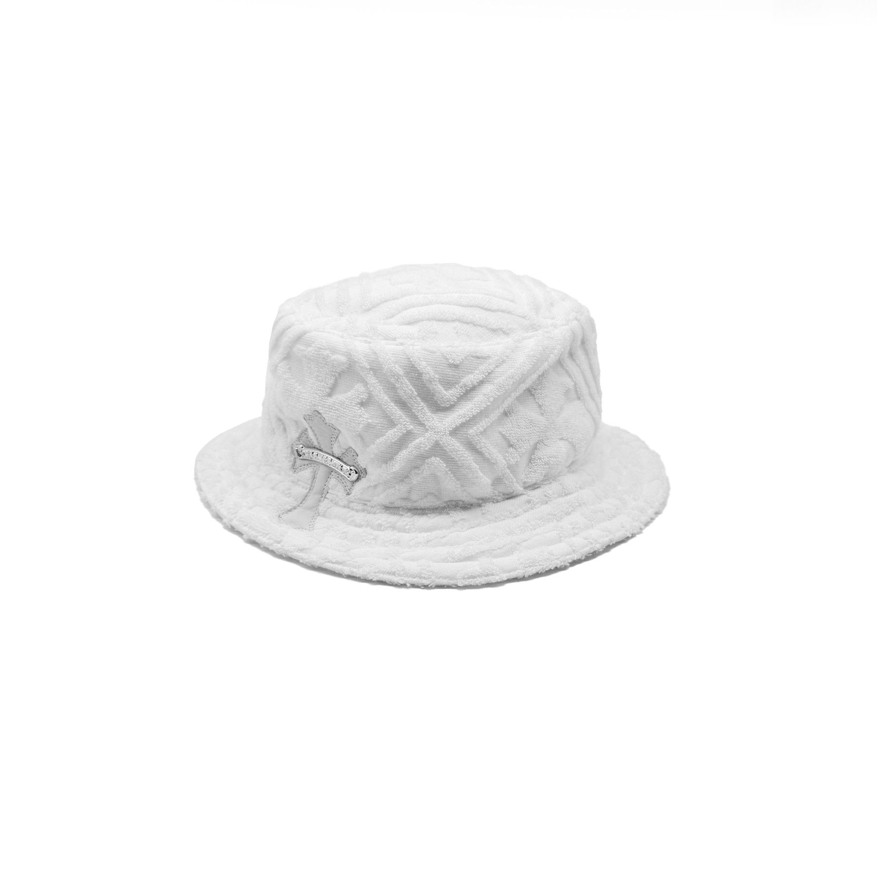 Chrome Hearts Chrome Hearts Cross Leather Patch Terry Cloth Hat Size ONE SIZE - 2 Thumbnail