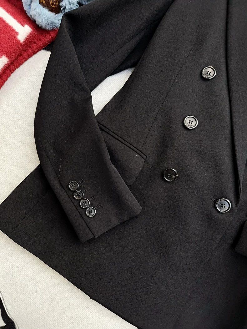 Saint Laurent Paris Saint Laurent Paris Black double-breasted blazer 2505-Nexta Size XS / US 0-2 / IT 36-38 - 4 Thumbnail