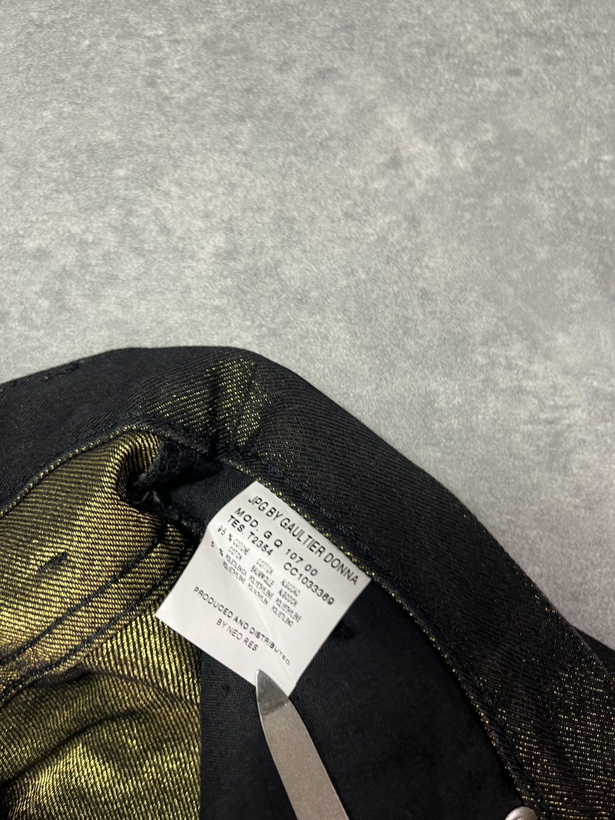 Jean Paul Gaultier DSWT Jean Paul Gaultier Long Glitter Denim Jeans 28 Size 28" / US 6 / IT 42 - 10 Thumbnail