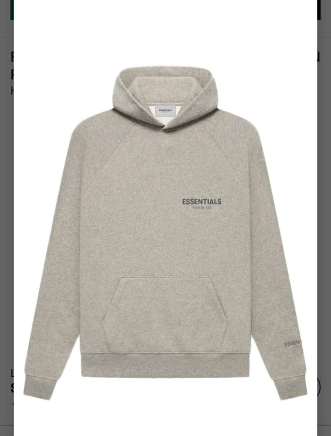 Fear of God sz L FOG Essentials Core Collection Pullover Heather Oatmeal Size US L / EU 52-54 / 3 - 1 Thumbnail
