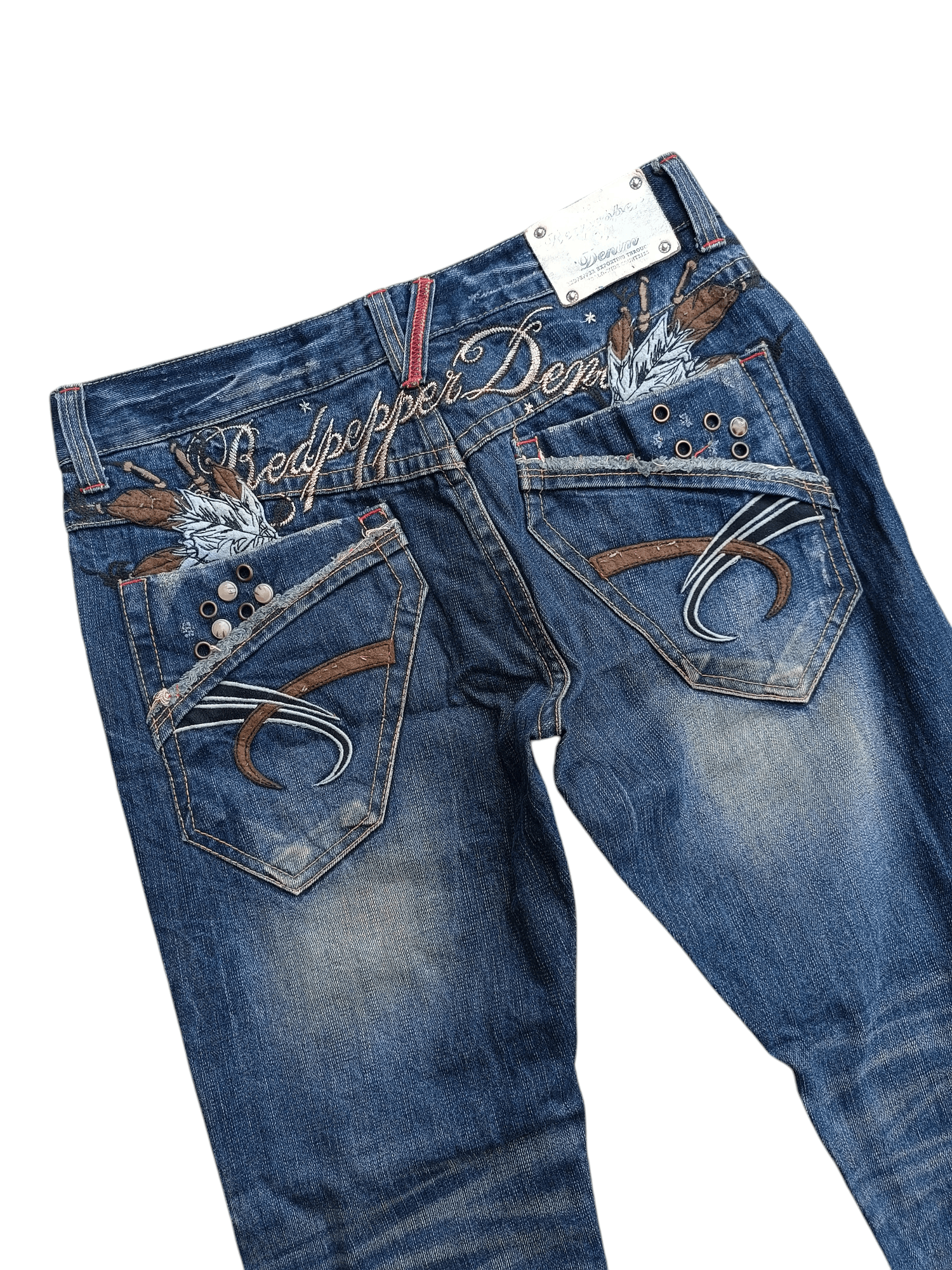Japanese Brand 🔥RARE🔥 Redpepper Seditionaries Faded Jeans Size US 34 / EU 50 - 9 Thumbnail