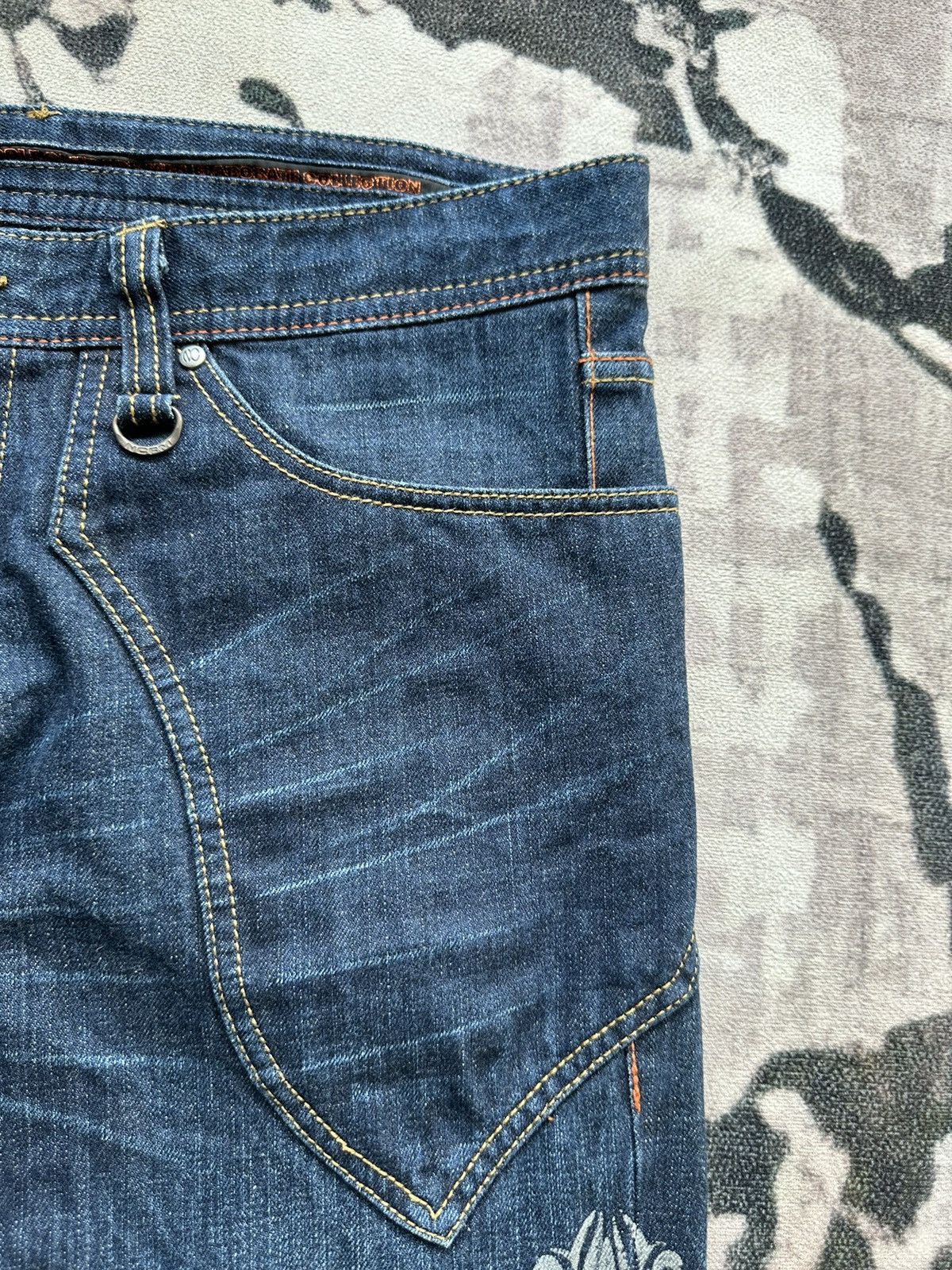Japanese Brand Y2K NCFM indigo denim Size US 35 - 5 Thumbnail