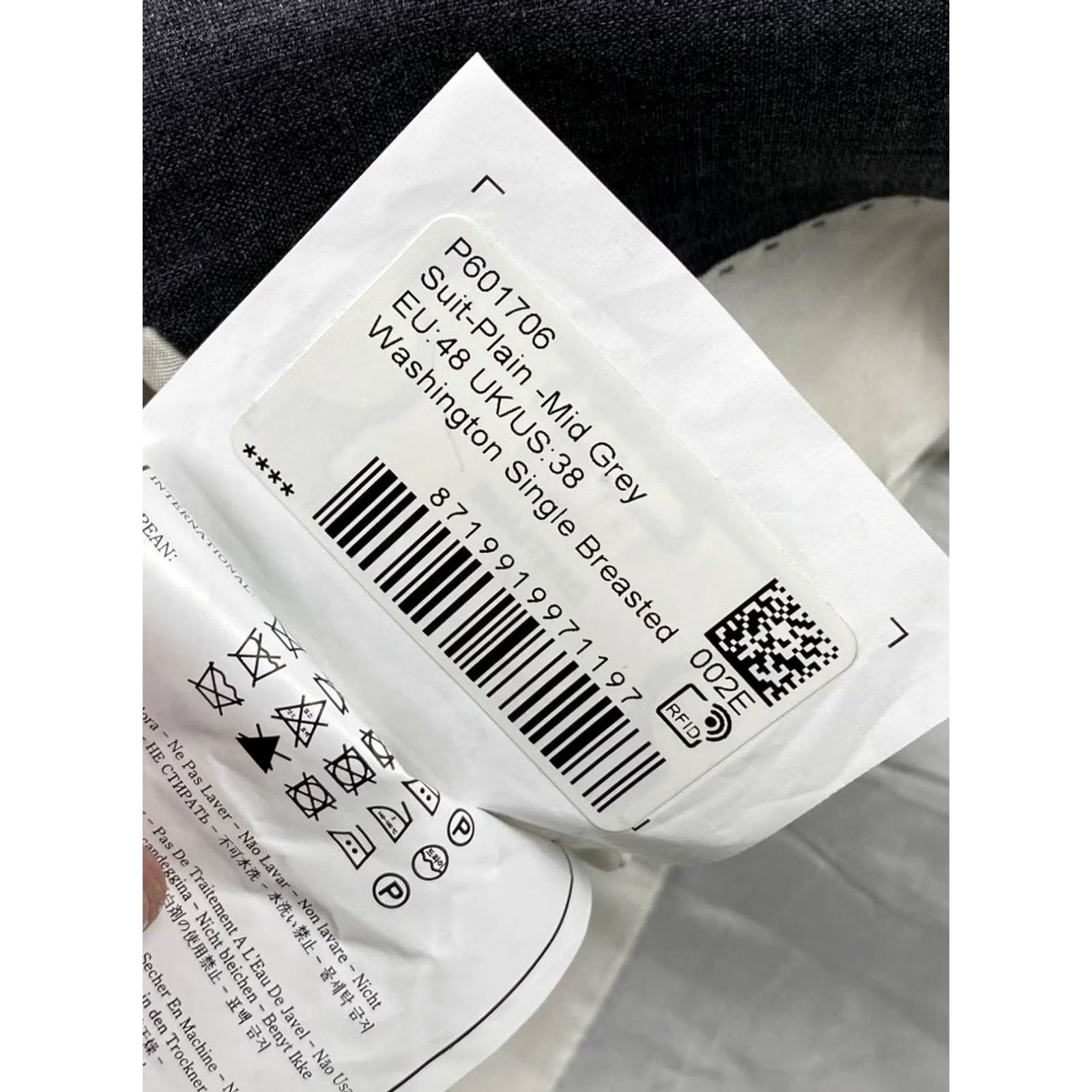 Suitsupply Suitsupply Blazer Men Size 48 Gray Single-Breasted Wool 2 Piece Jacket Coat Vintage No? (Note: If "Not Vintage" ensure no question marks) Size 48R - 7 Thumbnail