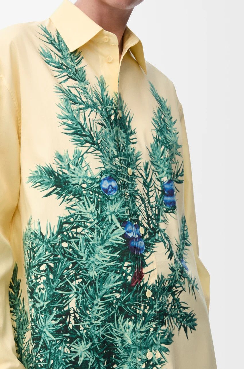 Loewe o1loc1c0525 Shirt In Cotton And Silk in Yellow/Green Size S / US 4 / IT 40 - 5 Thumbnail