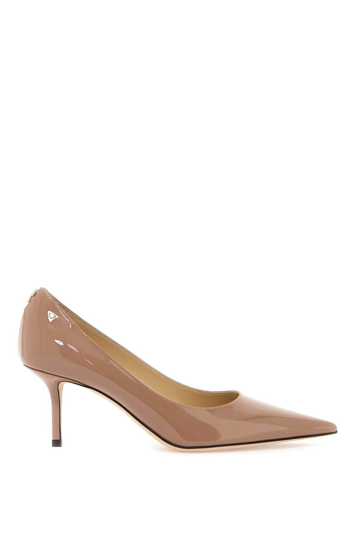 image of Jimmy Choo Patent Leather Love 65 Pumps Shoes in Neutro, Women's (Size 7)