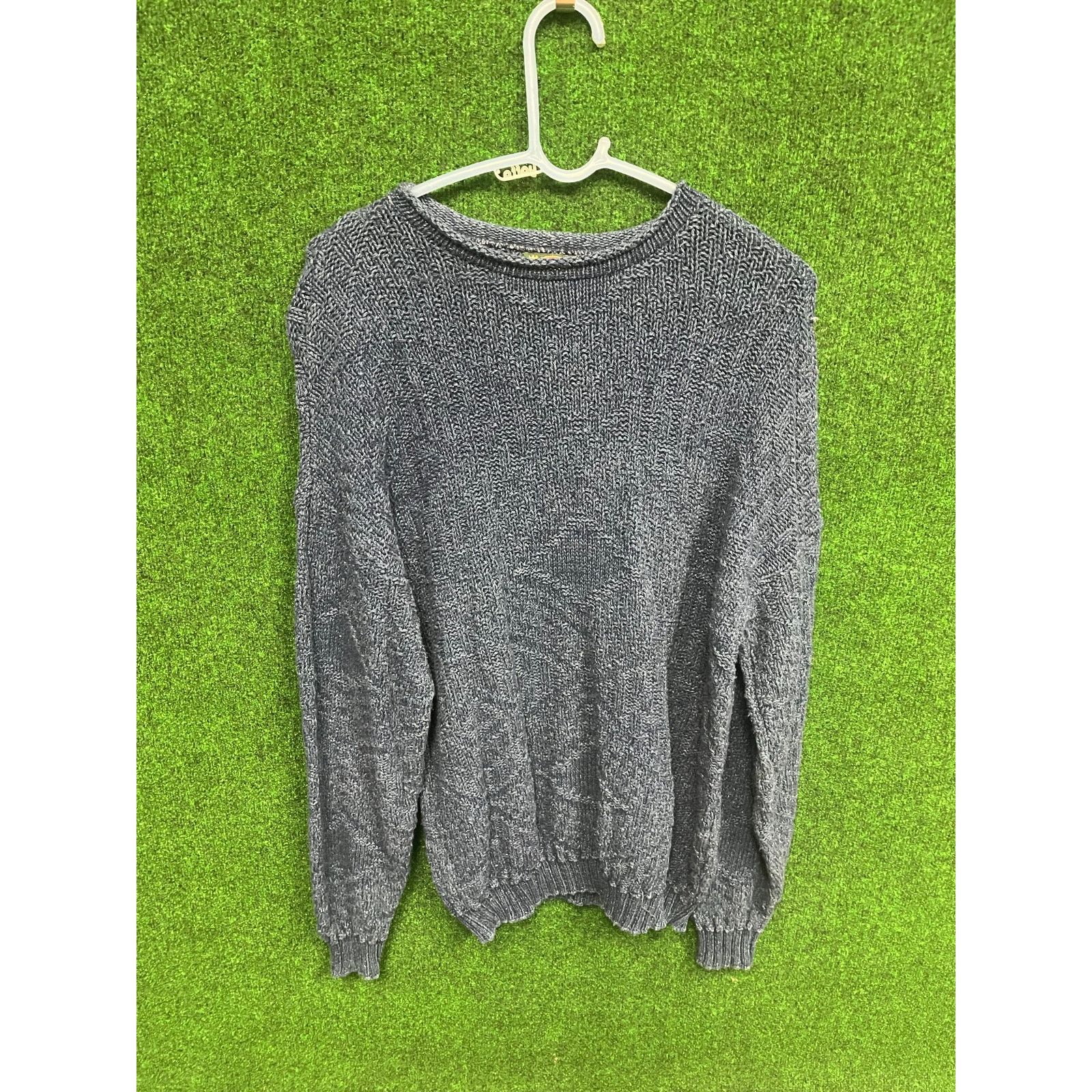 Other 90s ALPS Women's Blue Knitted Sweater Sz Large Size L / US 10 / IT 46 - 1 Thumbnail