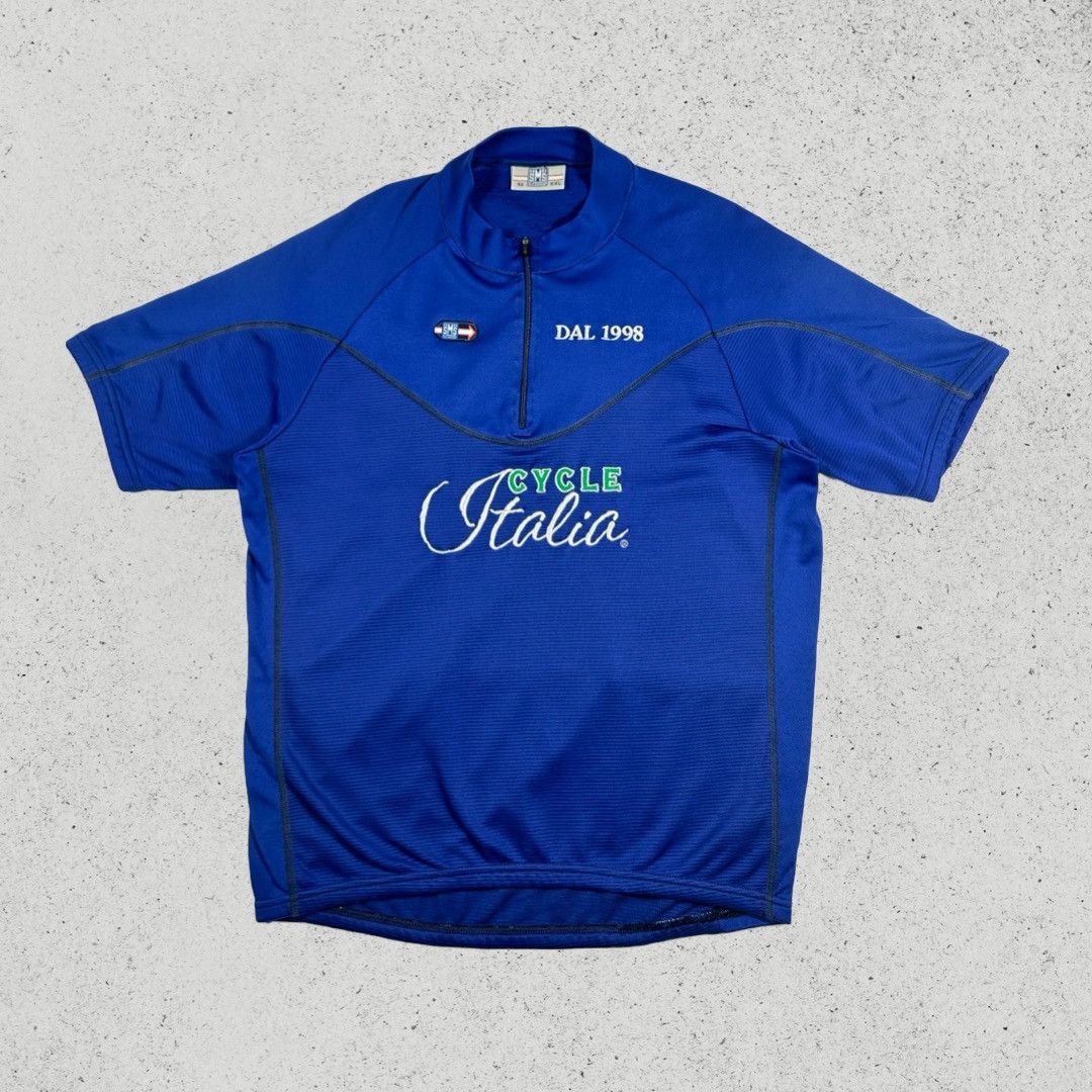 Maillot de cyclisme vintage italien original et coloré à manches courtes, taille L - France