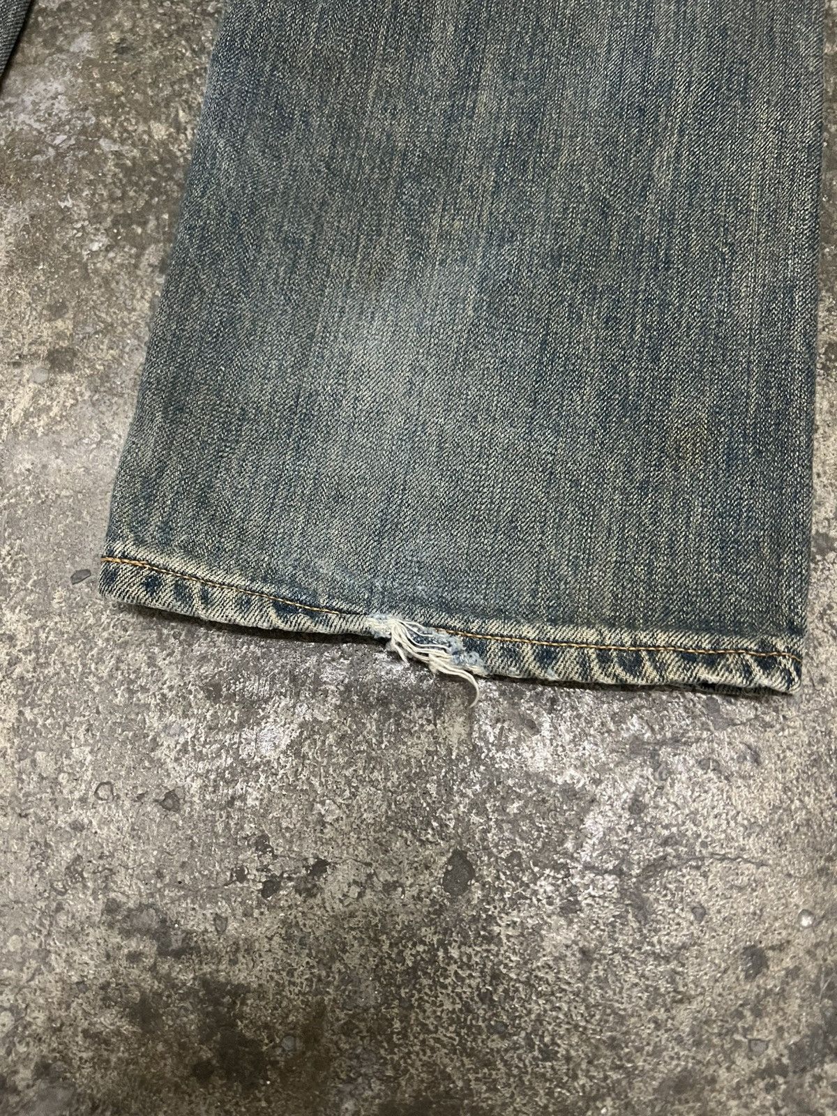 Japanese Brand 💥Rusty Edwin 505ZX Selvedge Orange Tab Jean Size US 31 - 16 Thumbnail