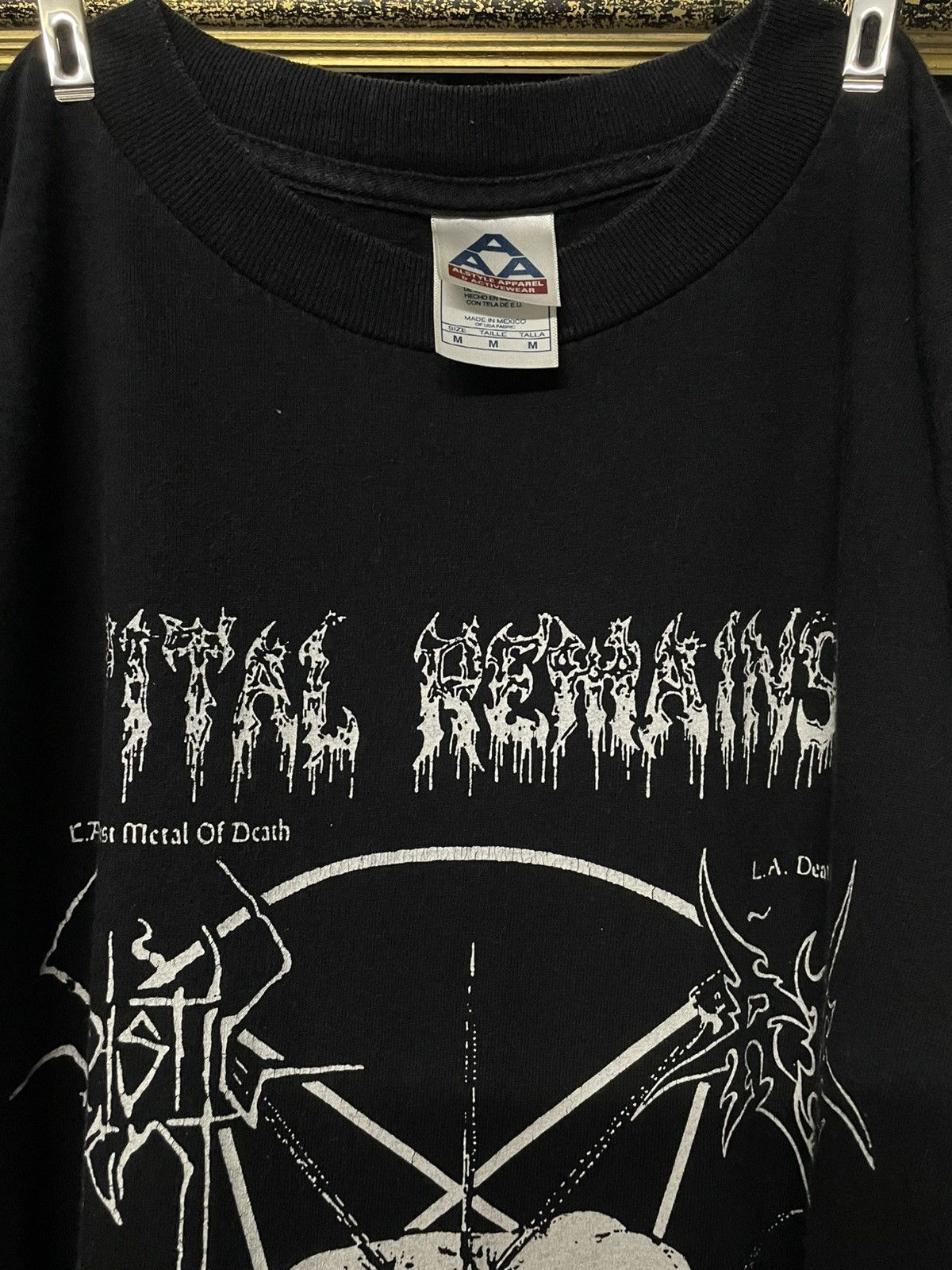 Vintage Vintage Late 1990s Vital Remains Og American Death Metal 666 Size US M / EU 48-50 / 2 - 14 Thumbnail