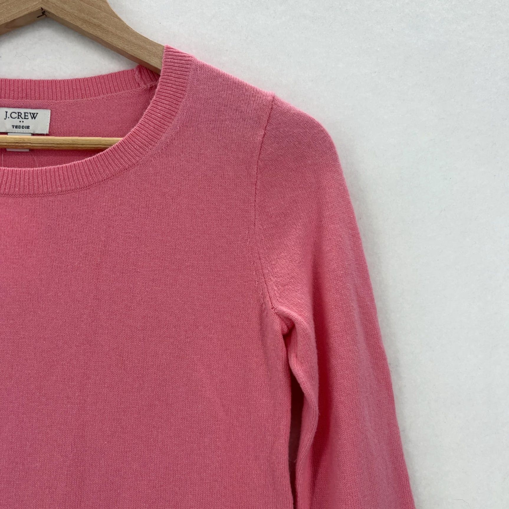 J.Crew J.CREW Sweater Womens XXS Pink Crew Neck Knit Pullover Preppy Knitwear Lightweight All Seasons Pullover Women’s Casual Vintage: No Size XXS / US 00 / IT 34 - 2 Thumbnail