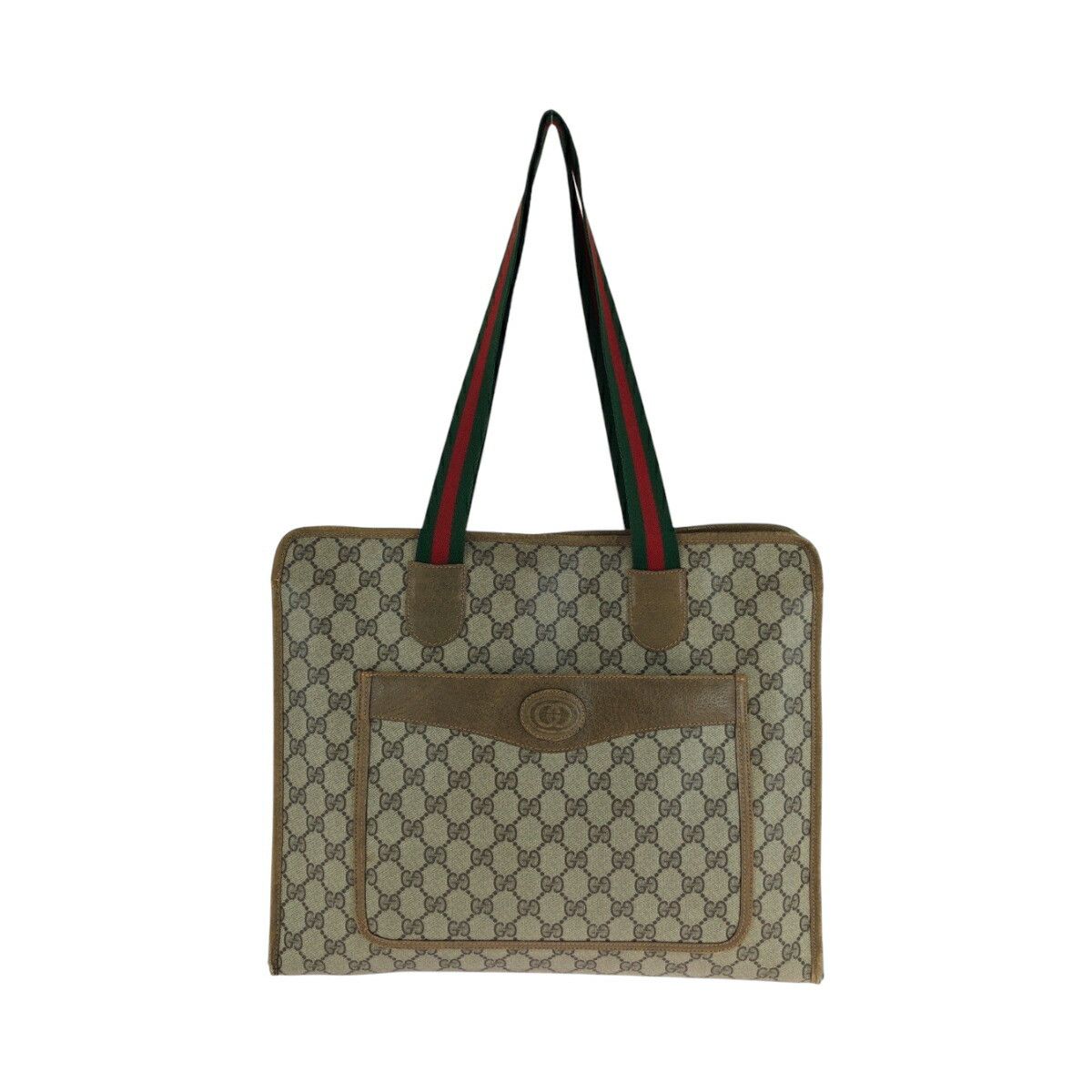Gucci Gucci GG Supreme Old Gucci Sherry Line 2Way Tote Bag 89 02 997 Canvas Shoulder Bag 89 02 997 in Brown, Women's