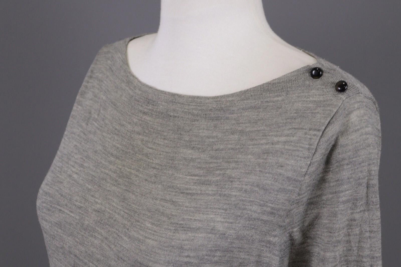 J.Crew J. Crew Gray Merino Wool Sweater Long Sleeve Top Size L Size L / US 10 / IT 46 - 8 Thumbnail