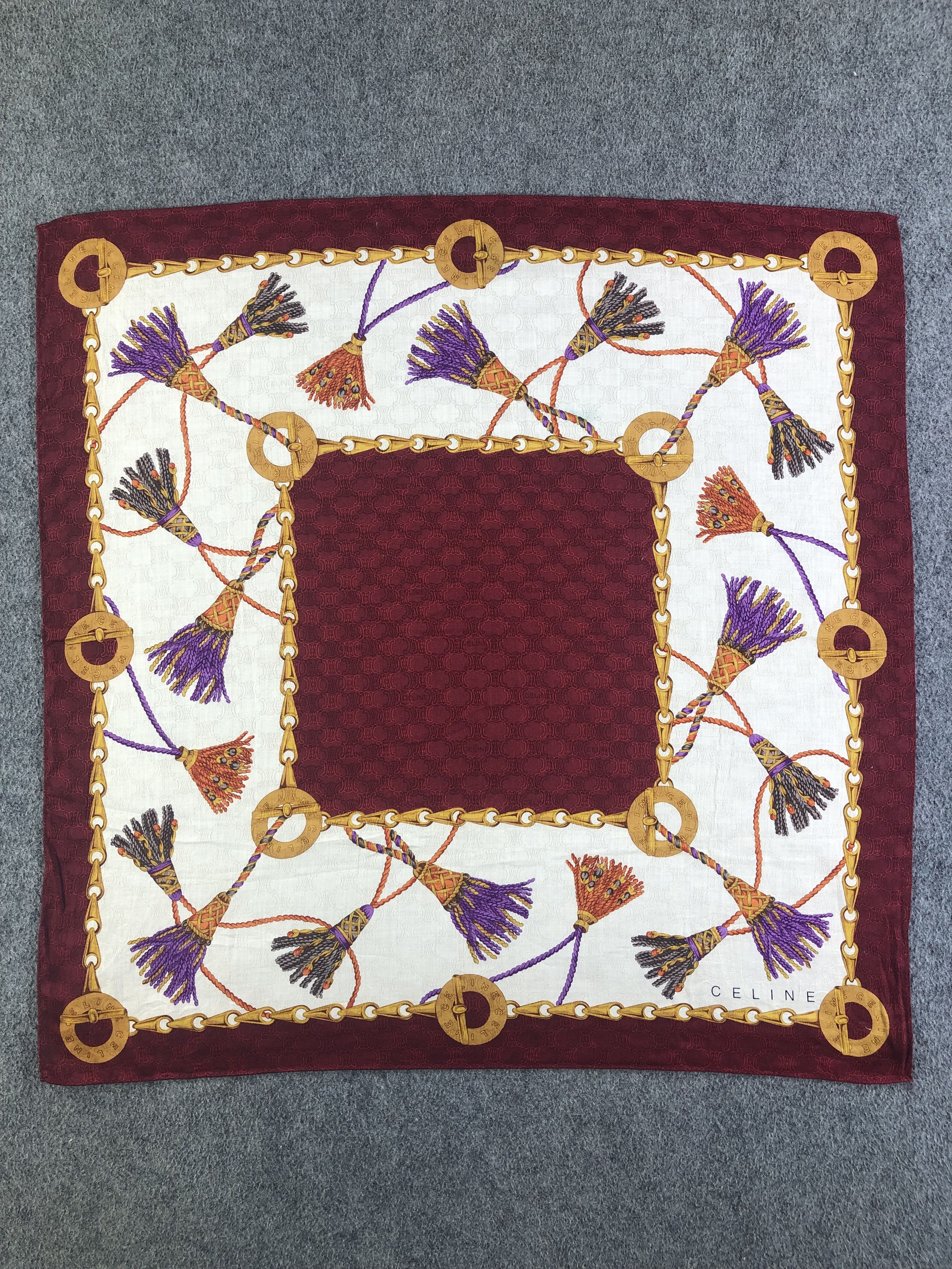 Celine Celine Handkerchief / Bandana / Neckerchief / Headscarf Size ONE SIZE - 3 Thumbnail
