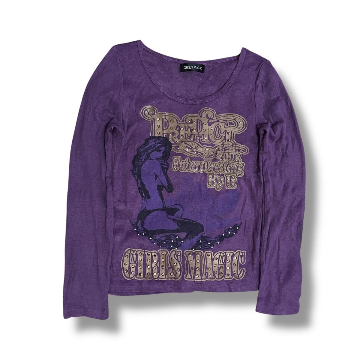Beauty Beast 🇯🇵 Y2K GIRLS MAGIC WORDING BEAD SEXY NAKED Size M / US 6-8 / IT 42-44 - 2 Thumbnail