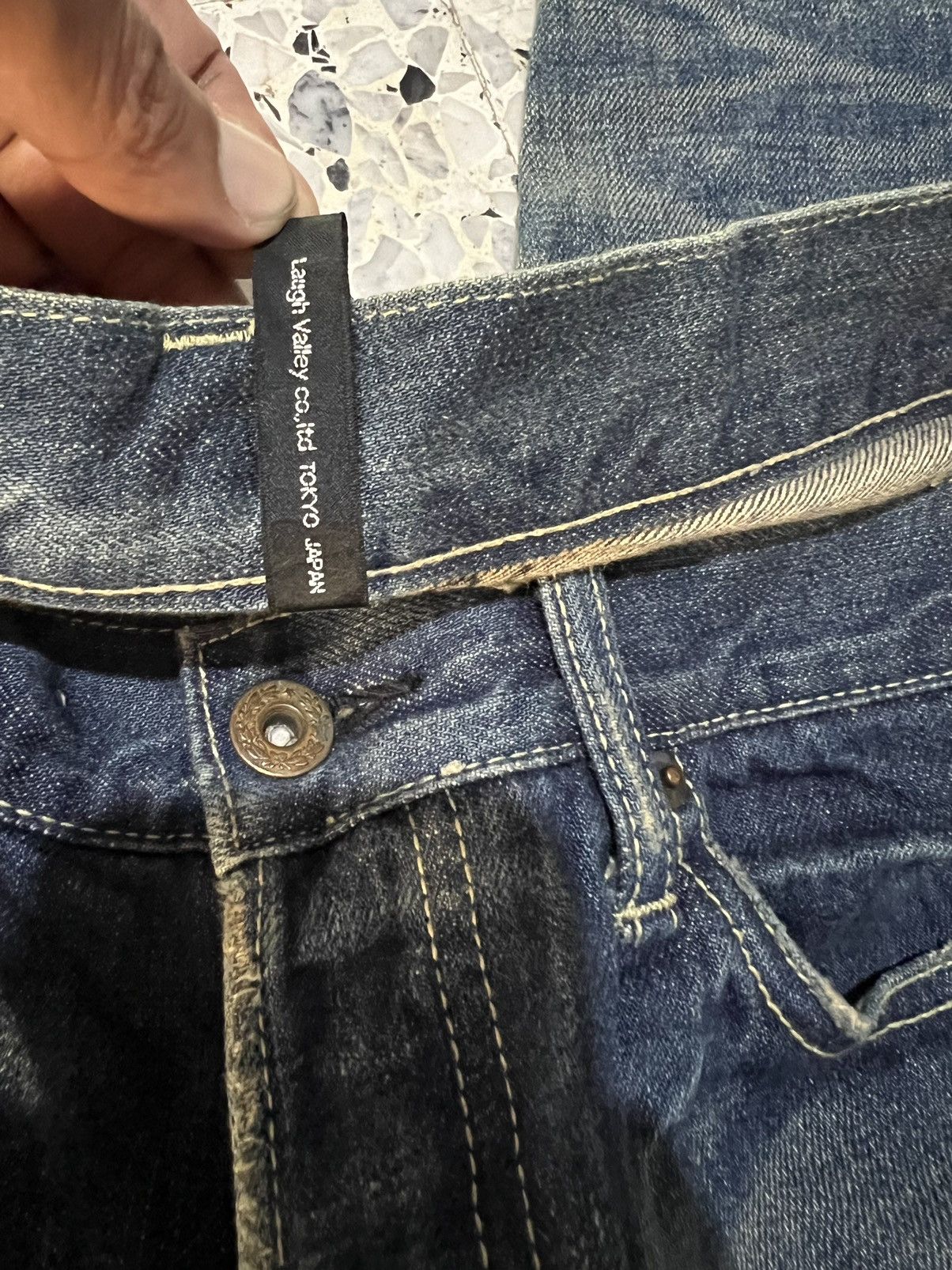 Japanese Brand GLAMB JAPANESE DISTRESSED DENIM JEANS Size US 34 / EU 50 - 12 Thumbnail