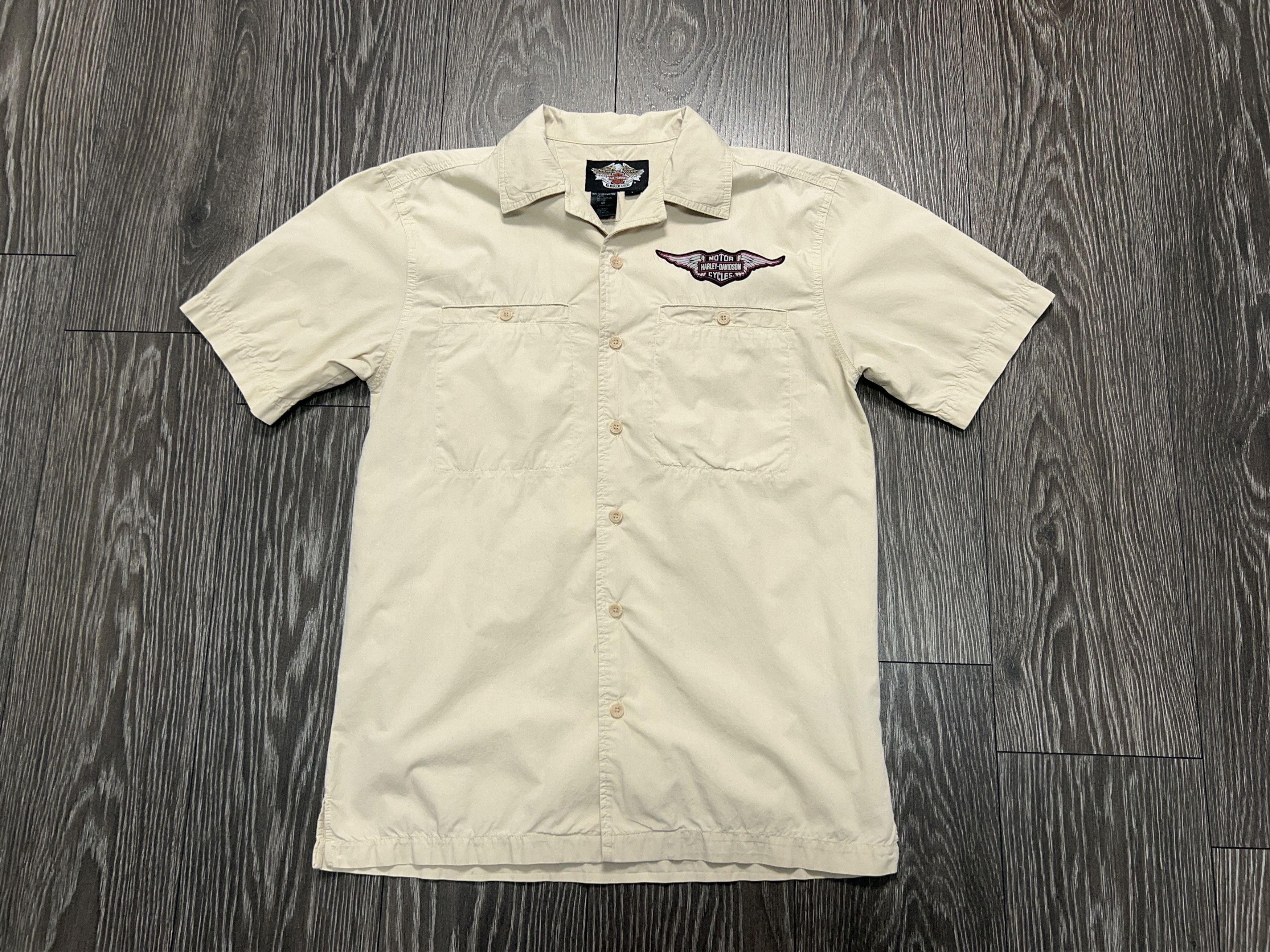 Vintage Harley Davidson Motorcycles Biker Shirt Button Up Big Logo S Size US S / EU 44-46 / 1 - 2 Thumbnail