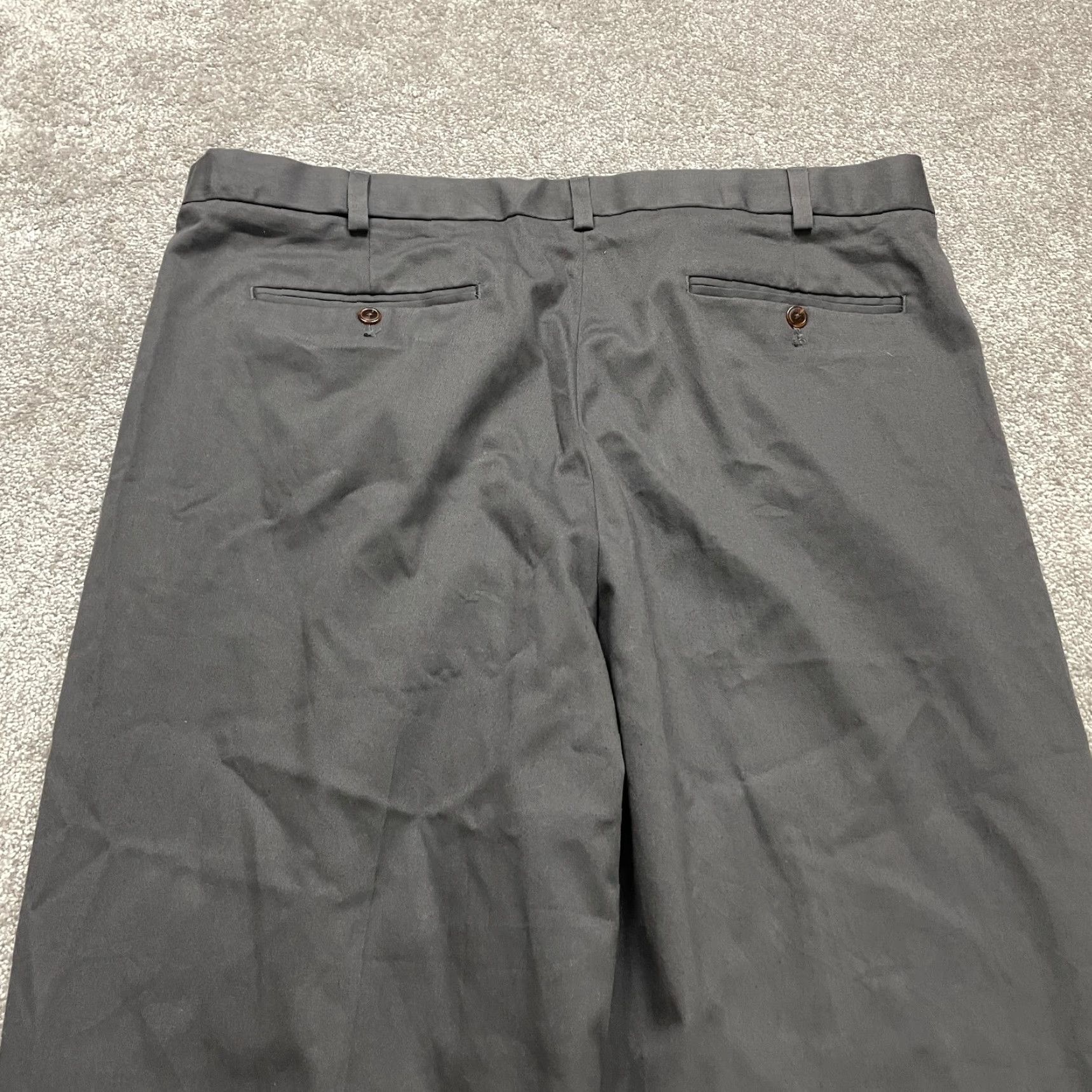 Eddie Bauer Eddie Bauer Dress Pants Mens 44x34.5 Big & Tall Straight Leg Gray Relaxed Classic Size US 42 / EU 58 - 3 Thumbnail