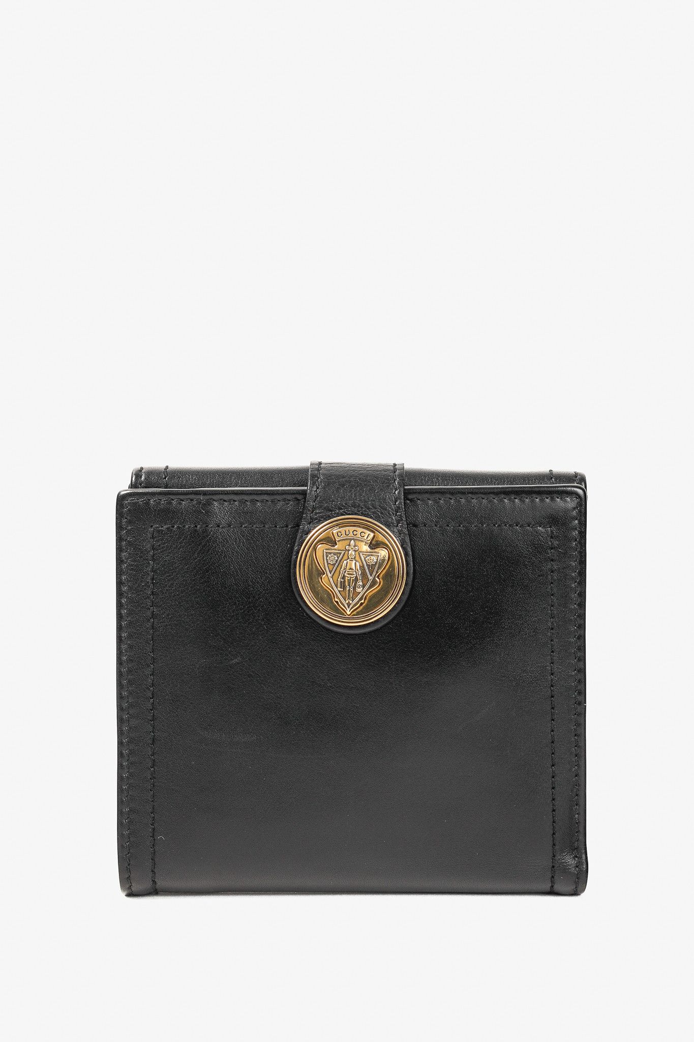Gucci Gucci Hysteria Black Leather Gold Knight Hysteria Wallet Size ONE SIZE - 1 Thumbnail