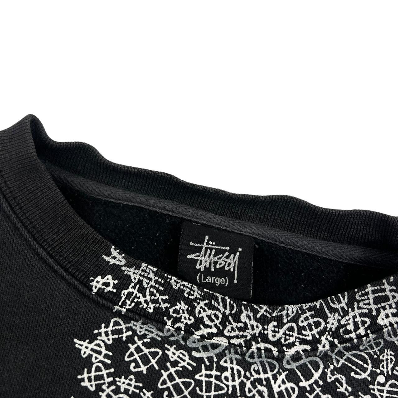 Stussy Vintage 2000s Stussy Dollar Sign Sweatshirt Black - Large Size US L / EU 52-54 / 3 - 5 Thumbnail