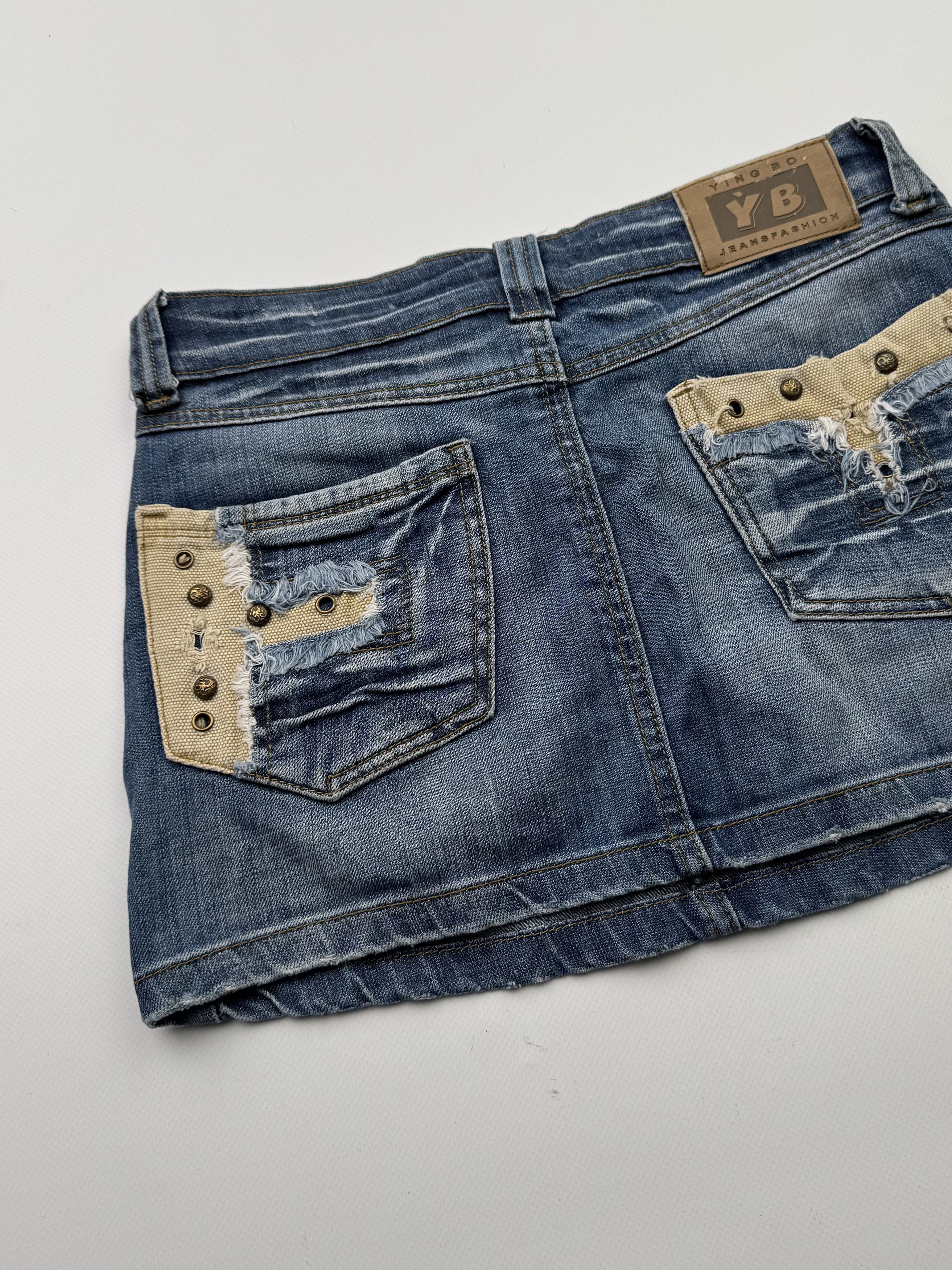 If Six Was Nine Vintage Mini Skirt B708(V376)E2 Size 27" / US 4 / IT 40 - 5 Thumbnail